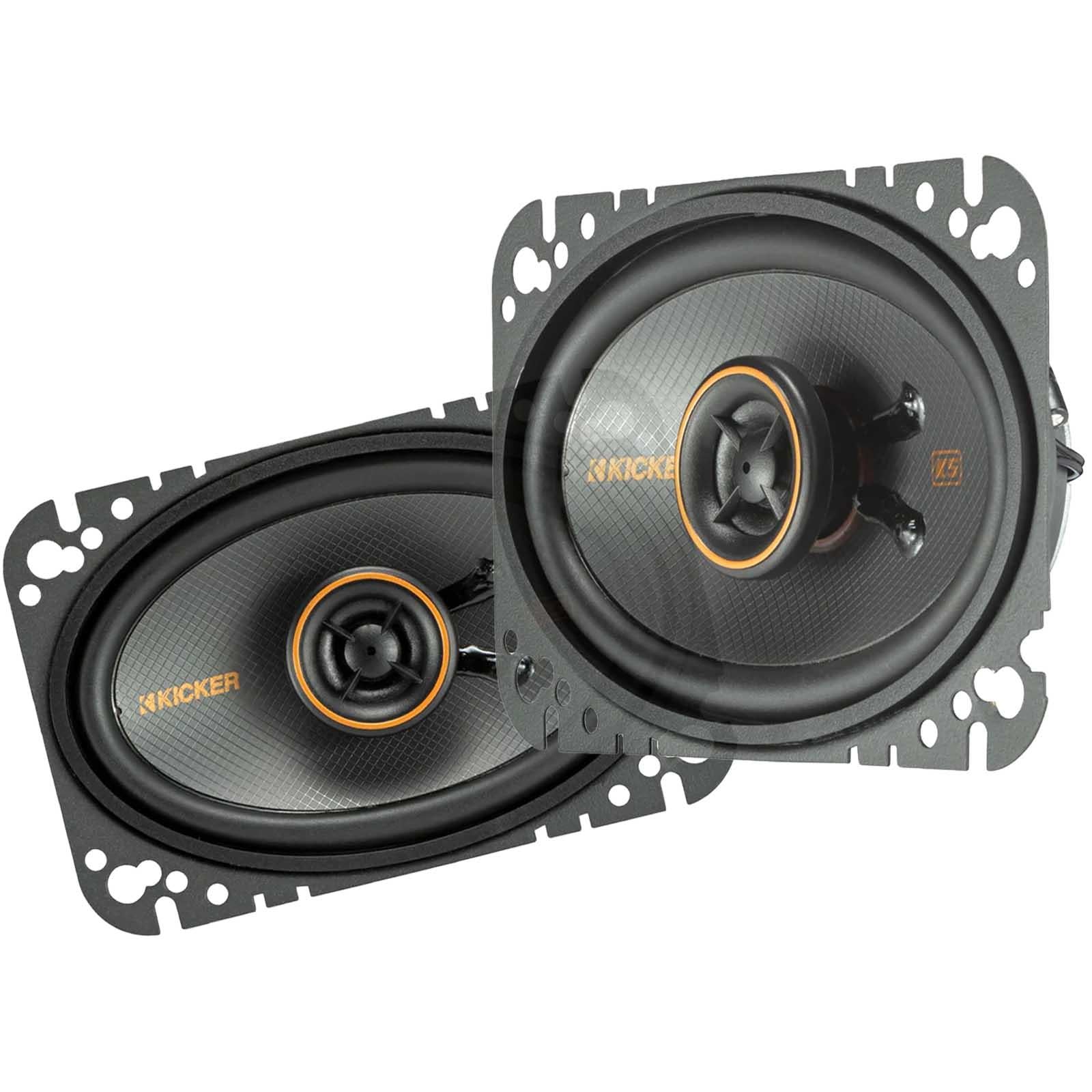 Kicker 51KSC4604 - 4x6" 150 Watts 2-Way Coaxial Front Rear Door Car Speakers