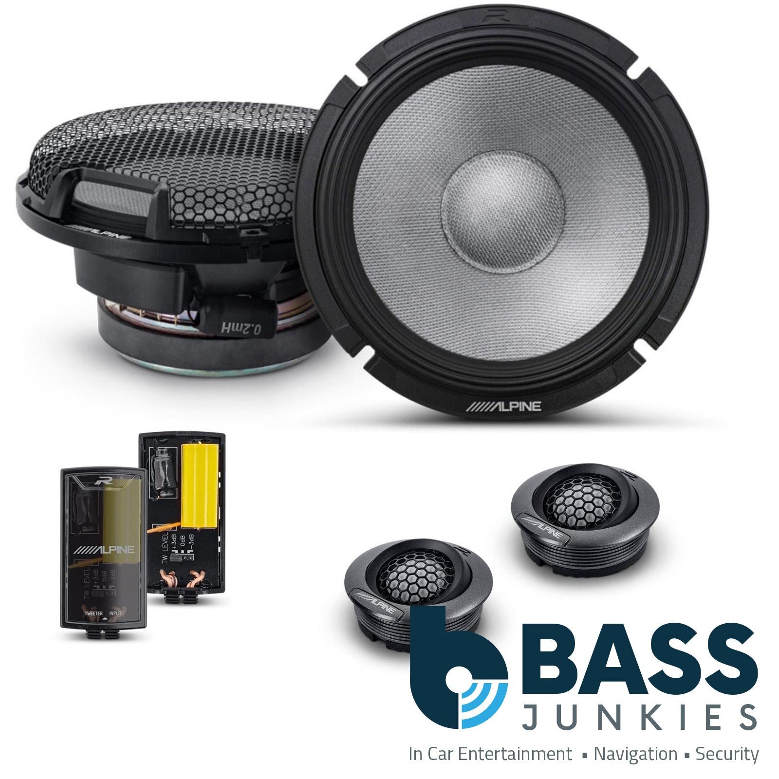 Next-Generation 6-1/2" (16.5cm) COMPONENT 2-WAY R-SERIES SPEAKERS - Peak Power: 300 Watts - RMS Power: 100 Watts