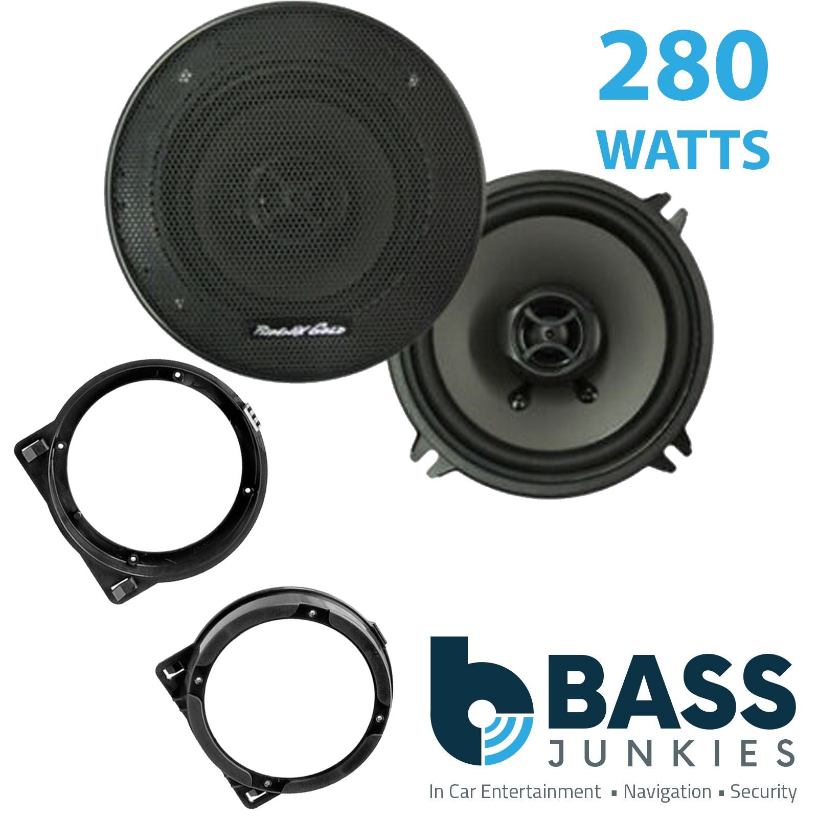 Phoenix Gold Z5CX 2-Way 130mm/13cm/5.25" Coaxial Speakers (Per Pair 280 Watts) Fits Honda Civic 2001-06