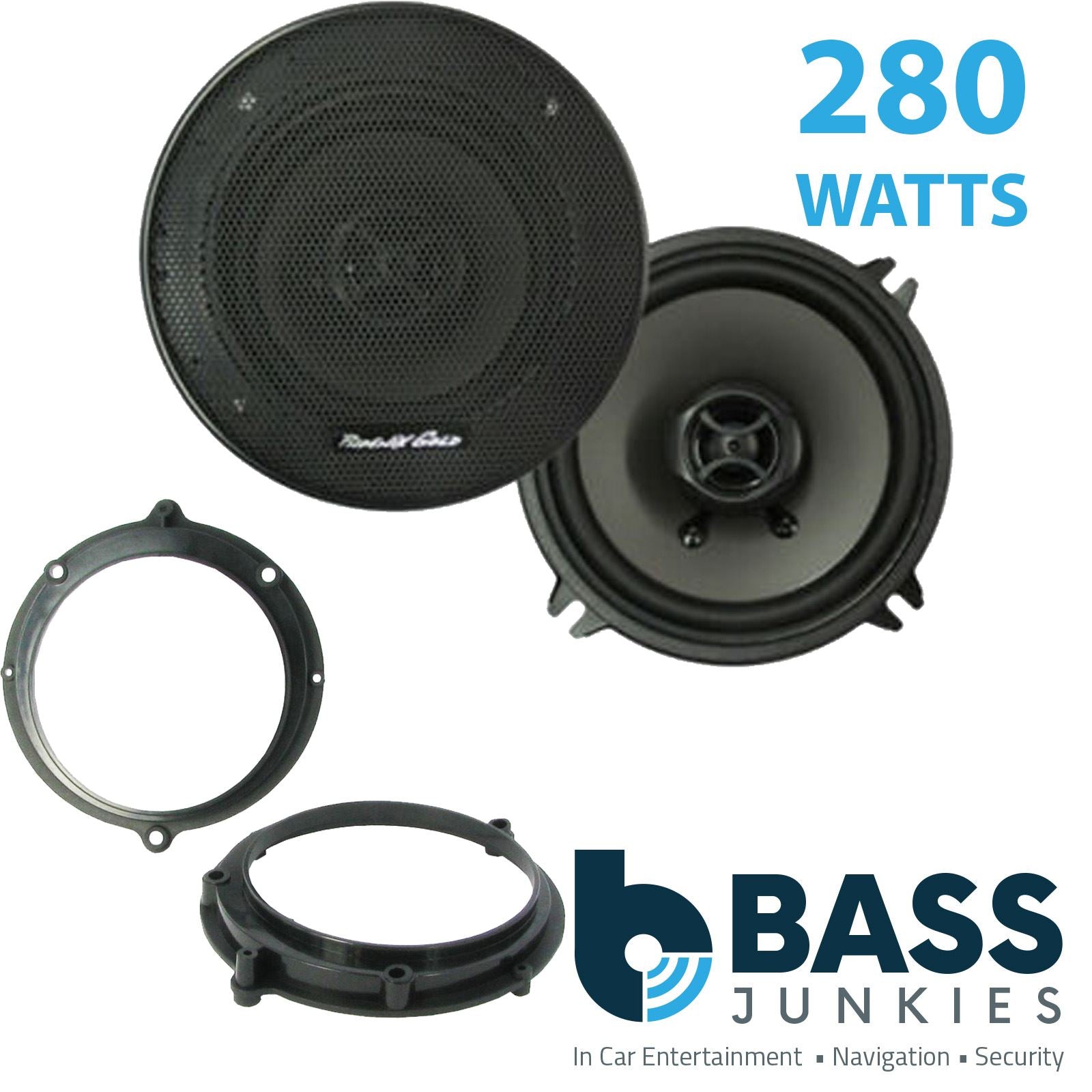 Phoenix Gold Z5CX 2-Way 130mm/13cm/5.25" Coaxial Speakers (Per Pair 280 Watts) Fits Audi A4 1994-00