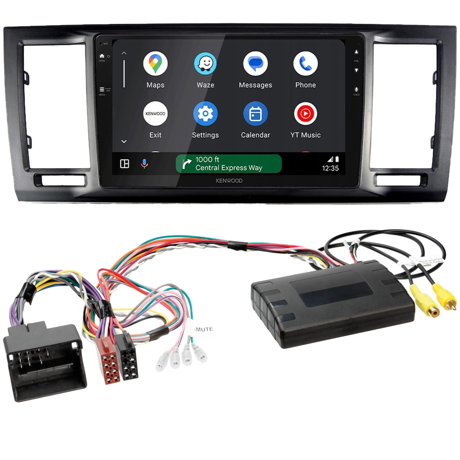 Kenwood 9" CarPlay Android Car Stereo Fitting Kit For Volkswagen Caravelle 15 On