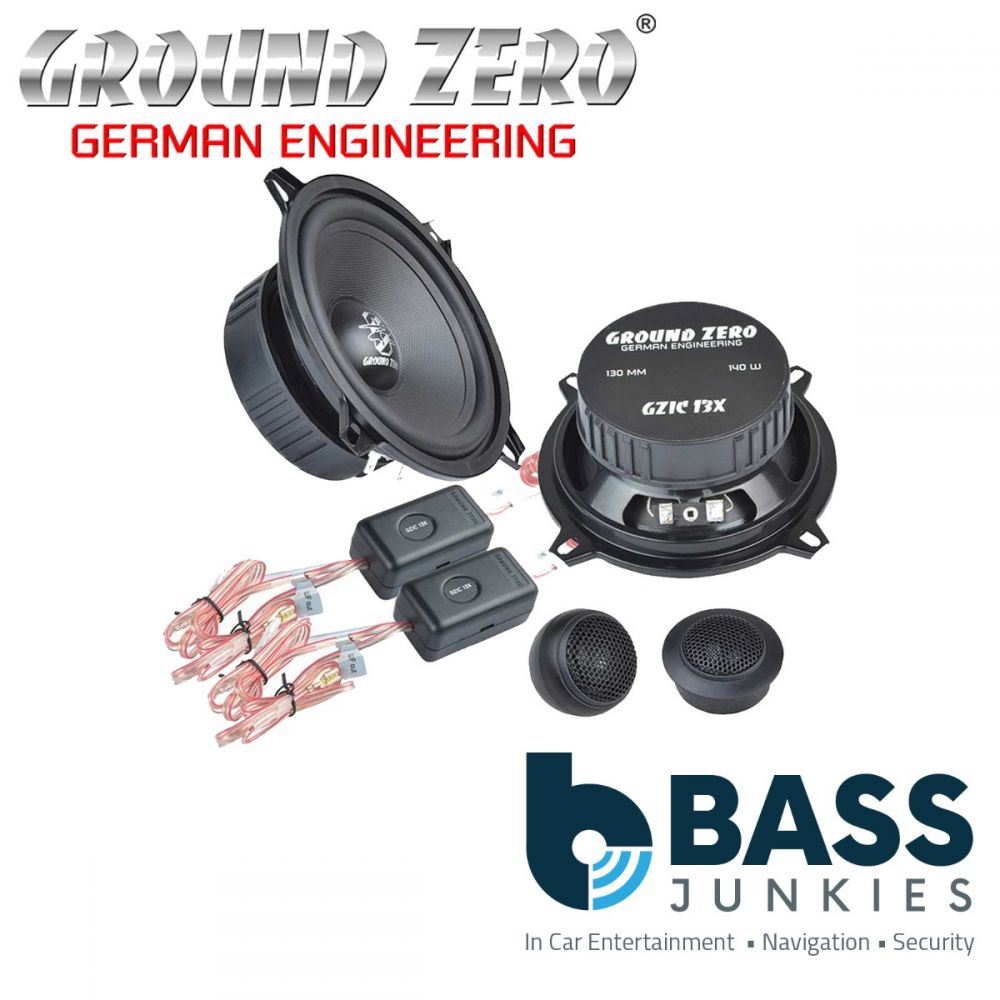 GROUNDZERO GZIC 13X - 5.25" Inch 13cm 140 Watts 2-Way Component Car Speakers