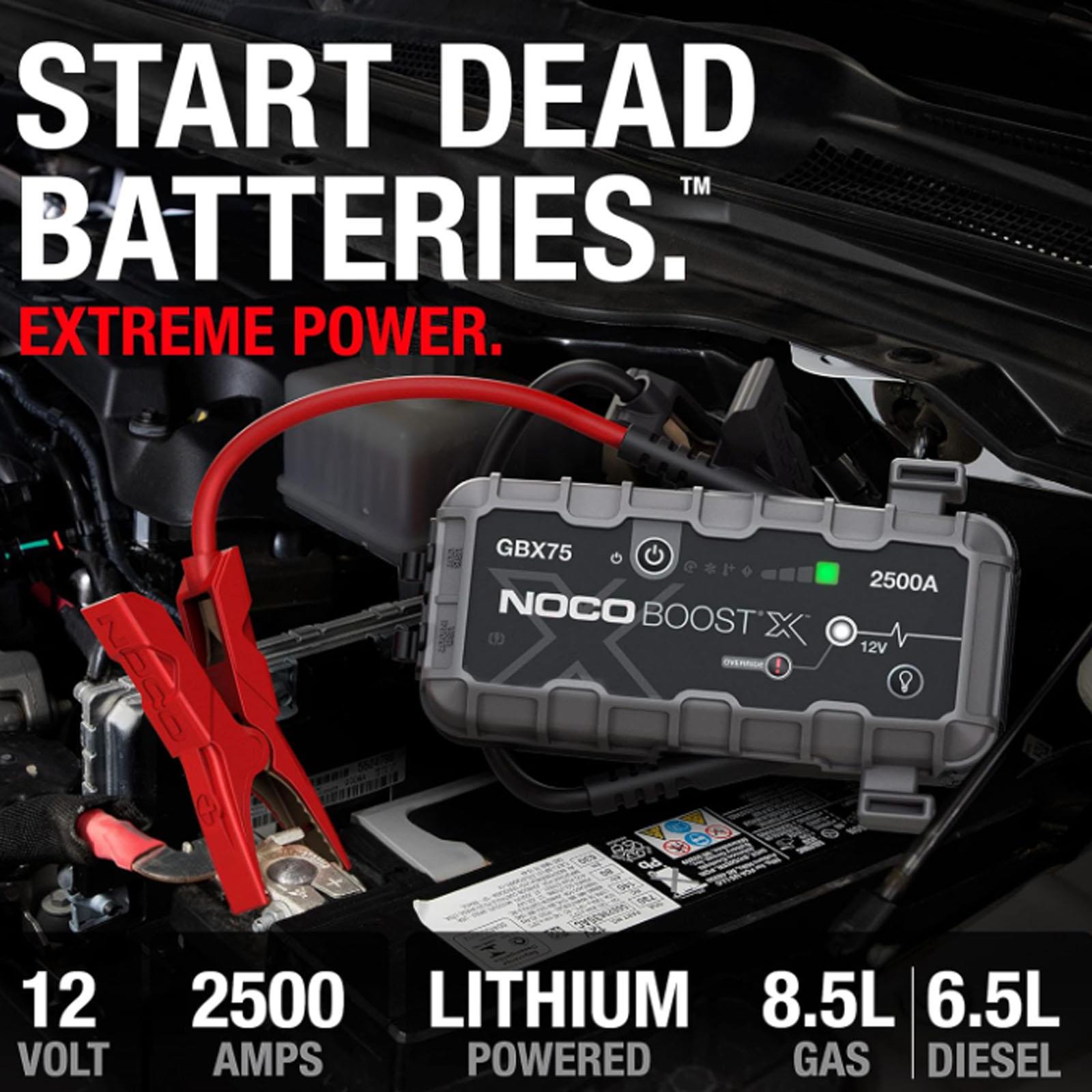 NOCO GBX75 - 2500A UltraSafe Lithium Jump Starter Power Bank USB-C 12V