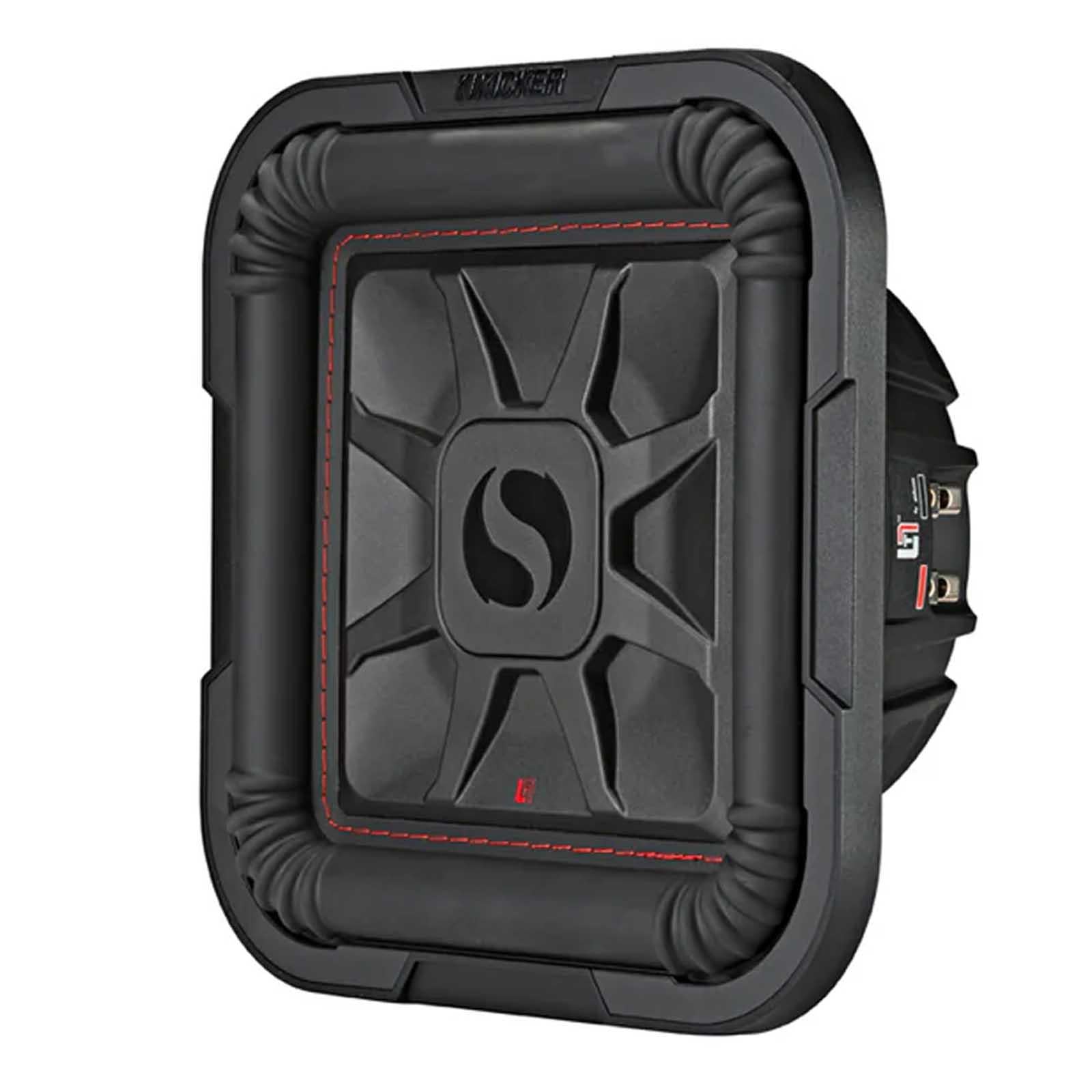 Kicker 46L7T104 L7T 10" Slim Square Subwoofer DVC 4 Ohm 1000W