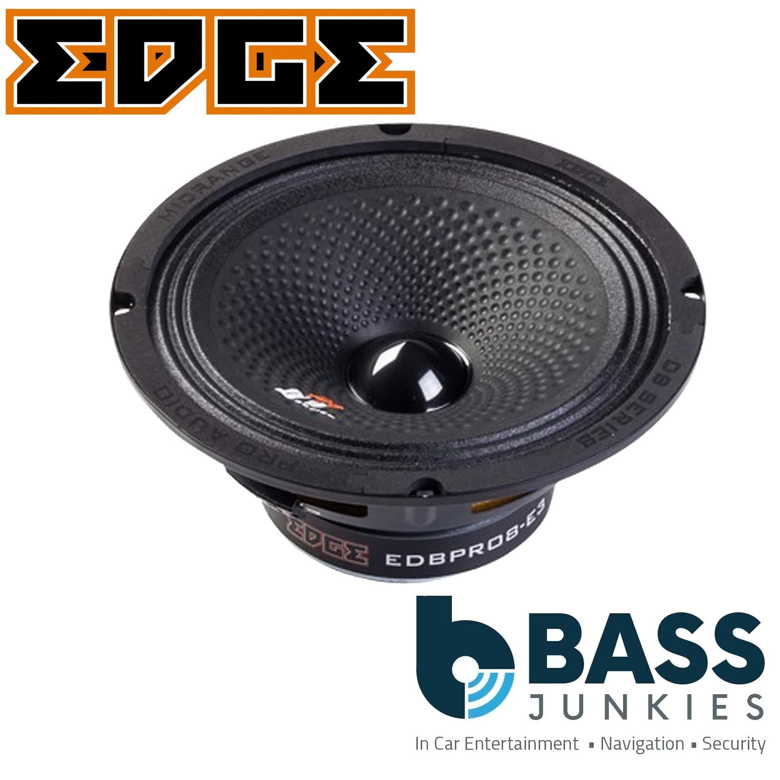 EDGE DB Series EDBPRO8-E3 - 8 Inch 350 Watts Pro Audio Midrange Car Speaker Pair