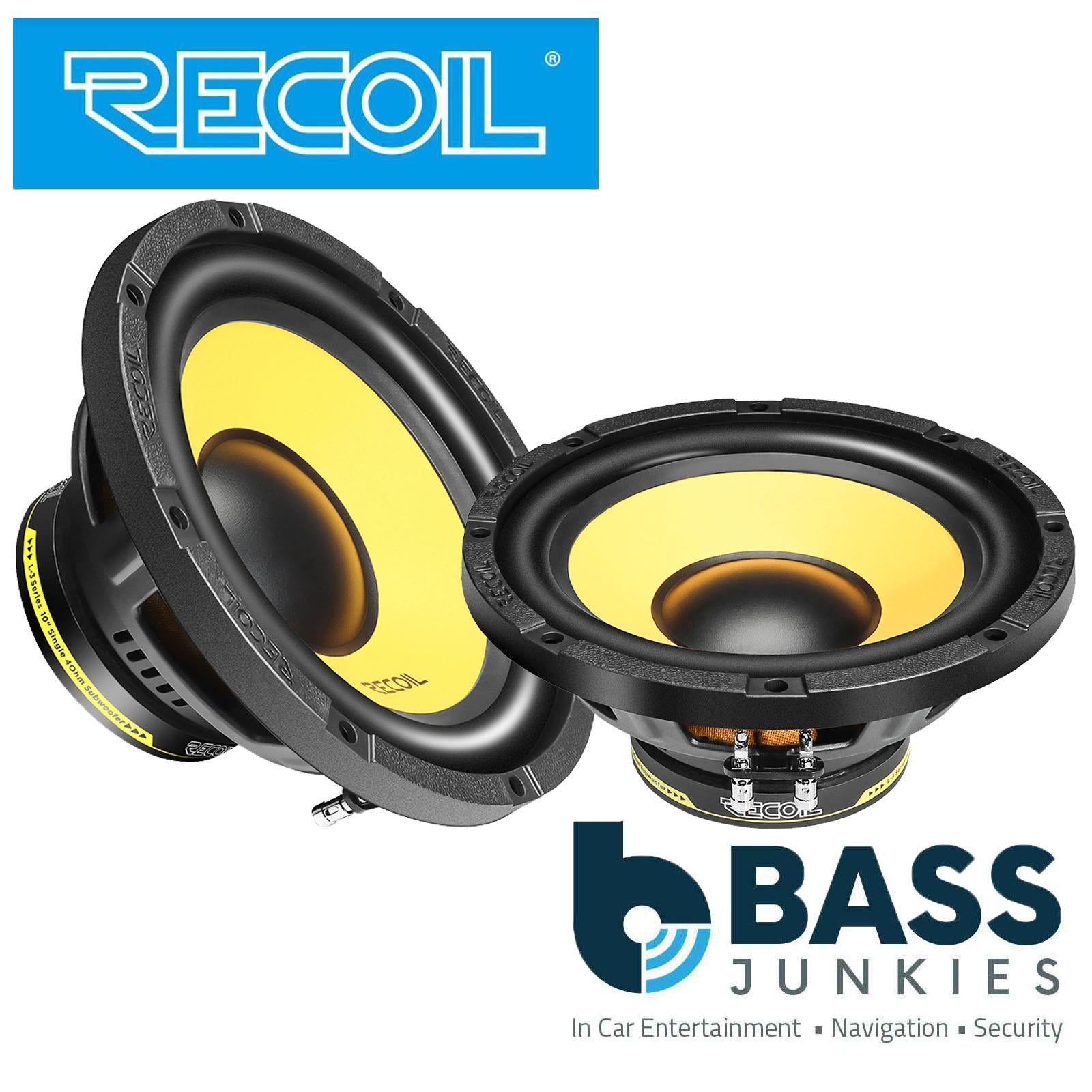 Recoil LW8S4 - 160 Watts 8" Inch 20cm Single Voice Coil 4-Ohm Car Sub Subwoofer