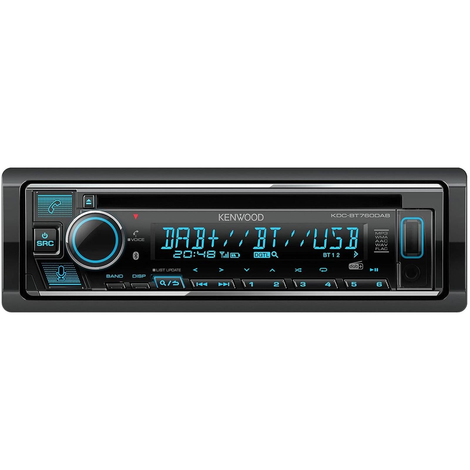 Kenwood KDC-BT760DAB - CD/MP3 DAB+ Bluetooth USB Alexa Car Stereo & Aerial