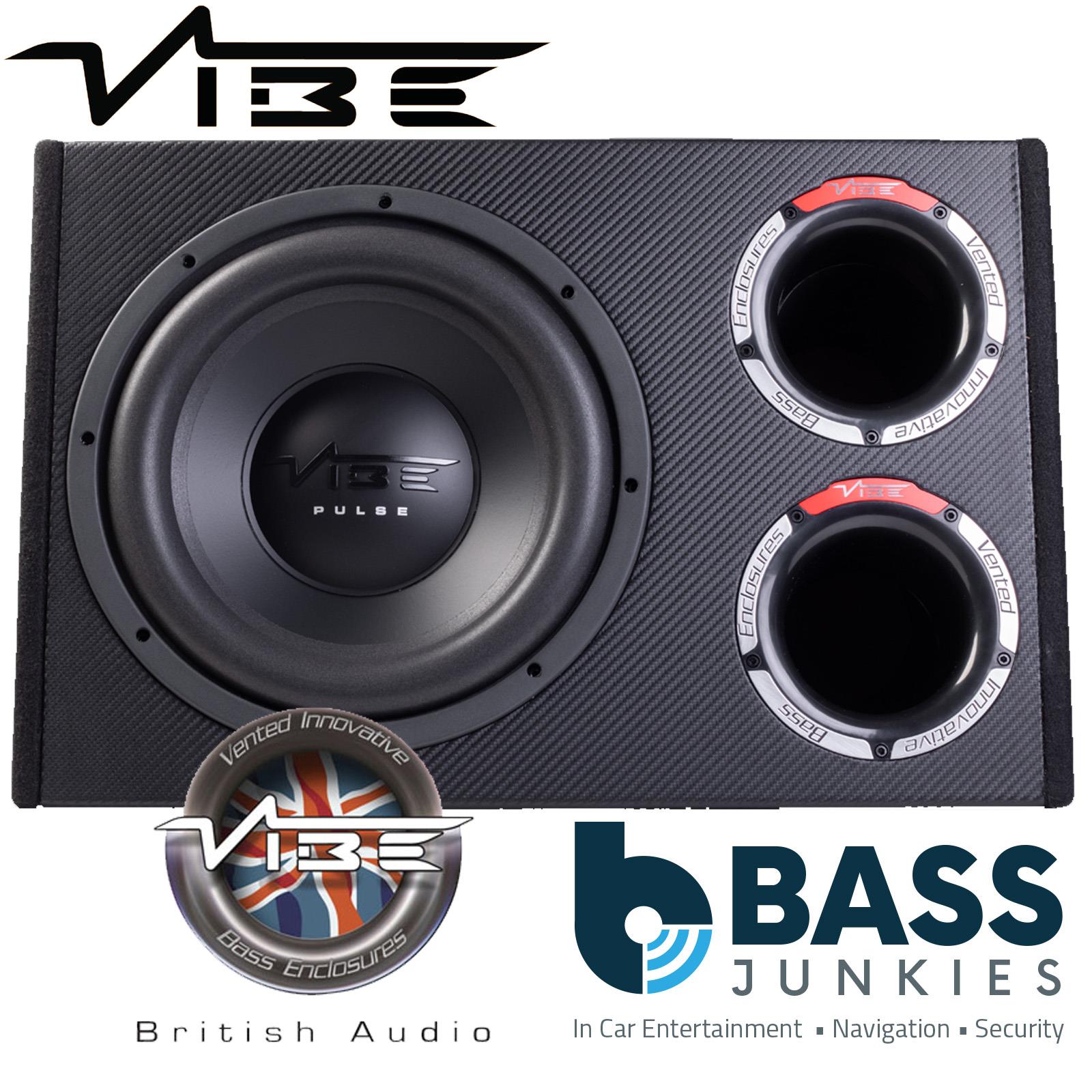 Vibe PULSECBR12A-V4 - 1050 Watts 12" inch Dual Ported Active Amplified Bass Box Sub Enclosure