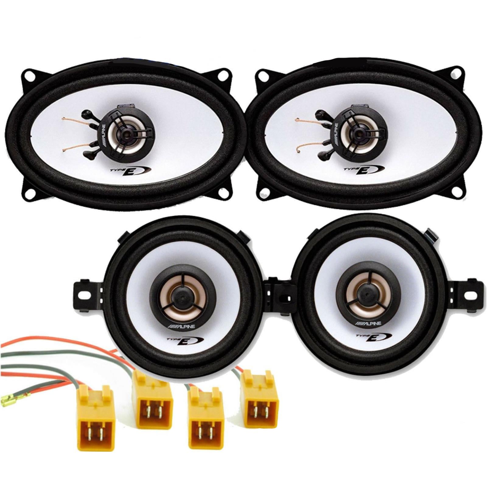 Fiat Punto Cabrio MK1 93-99 ALPINE 660 Watts Front Dash & Rear Car Speakers Kit