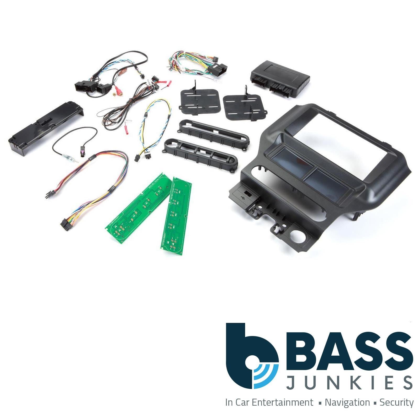 Connects2 Double Din Stereo fitting kit for Ford Mustang 2015-2021 Vehicle Specific Stereo Screen Steering Controls Fitting Kit