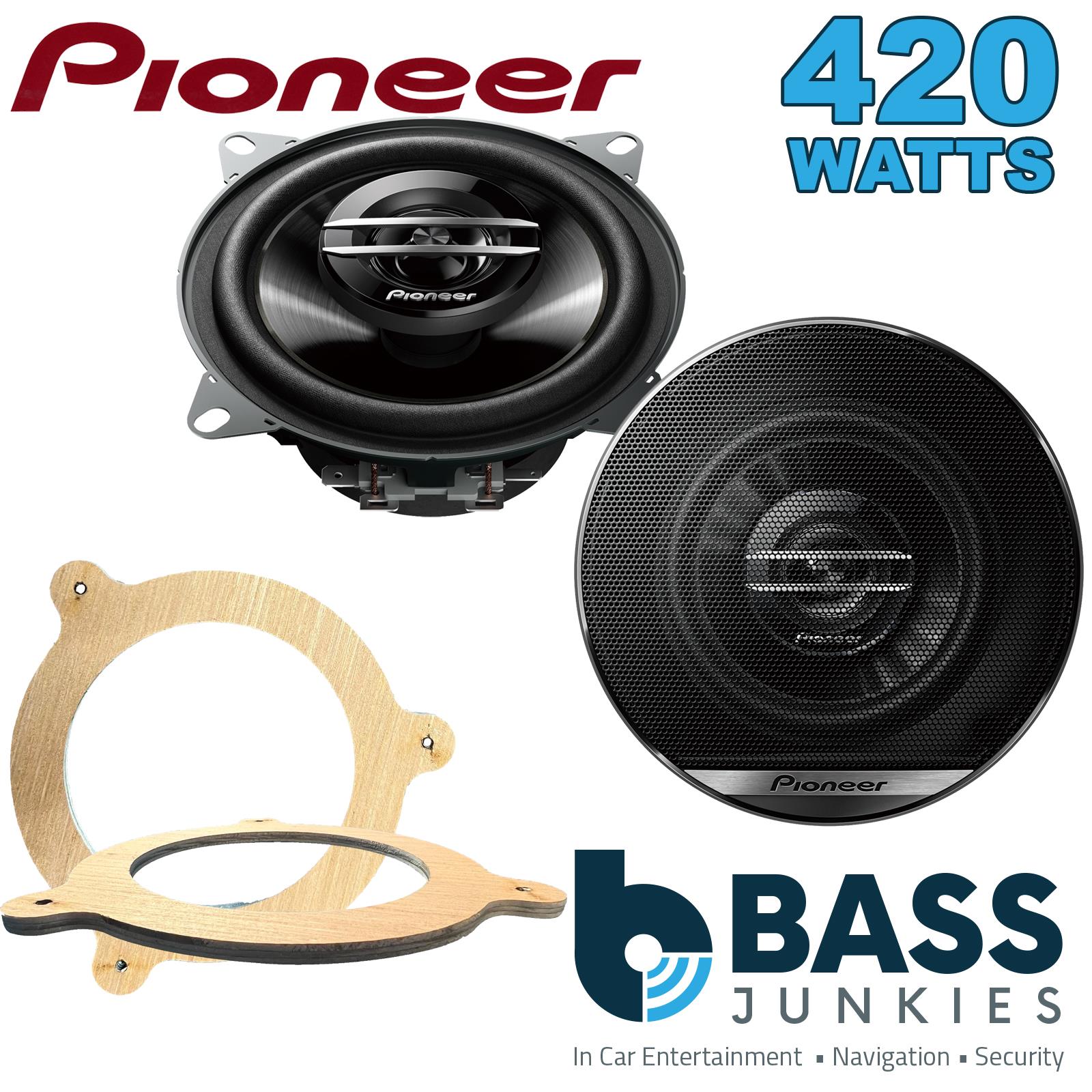 Pionner TS-G1020F 100mm/10cm/4" 2-Way Coaxial Car speakers (Per Pair Max 420|60 watts RMS) Fits BMW 3-Series (Convertible) 1998-06