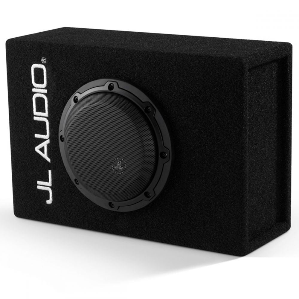 JL Audio CP106LG-W3v3 – Single 6.5″ W3v3 Subwoofer (150W, 4Ω) in Ported Enclosure, Black Carpet