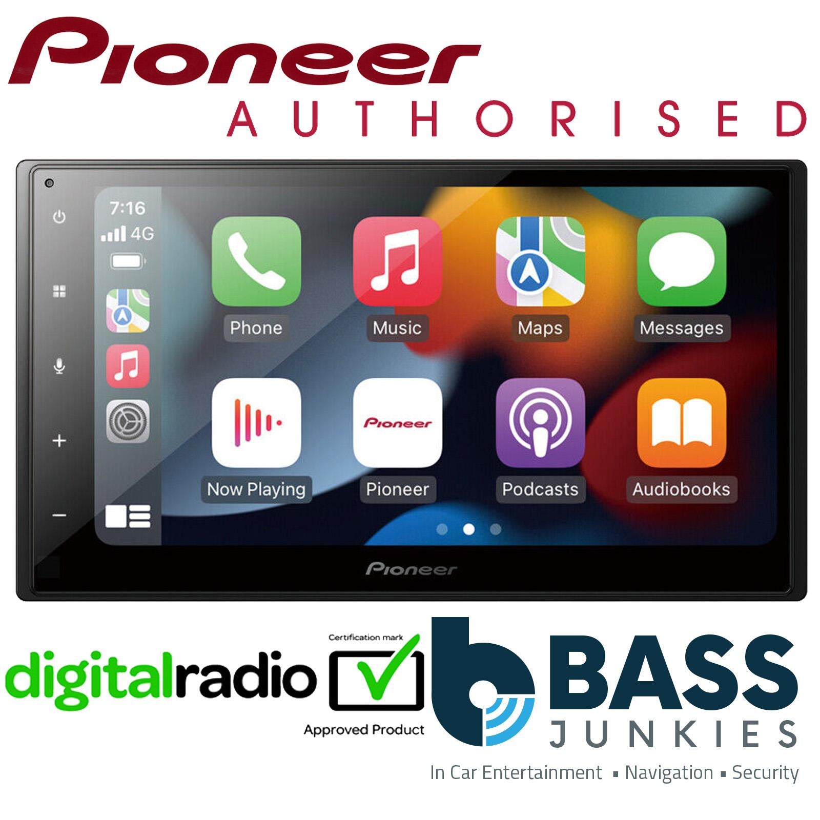 Pioneer SPH-DA360DAB 6.8" Wireless Apple CarPlay Bluetooth DAB Radio Car Stereo