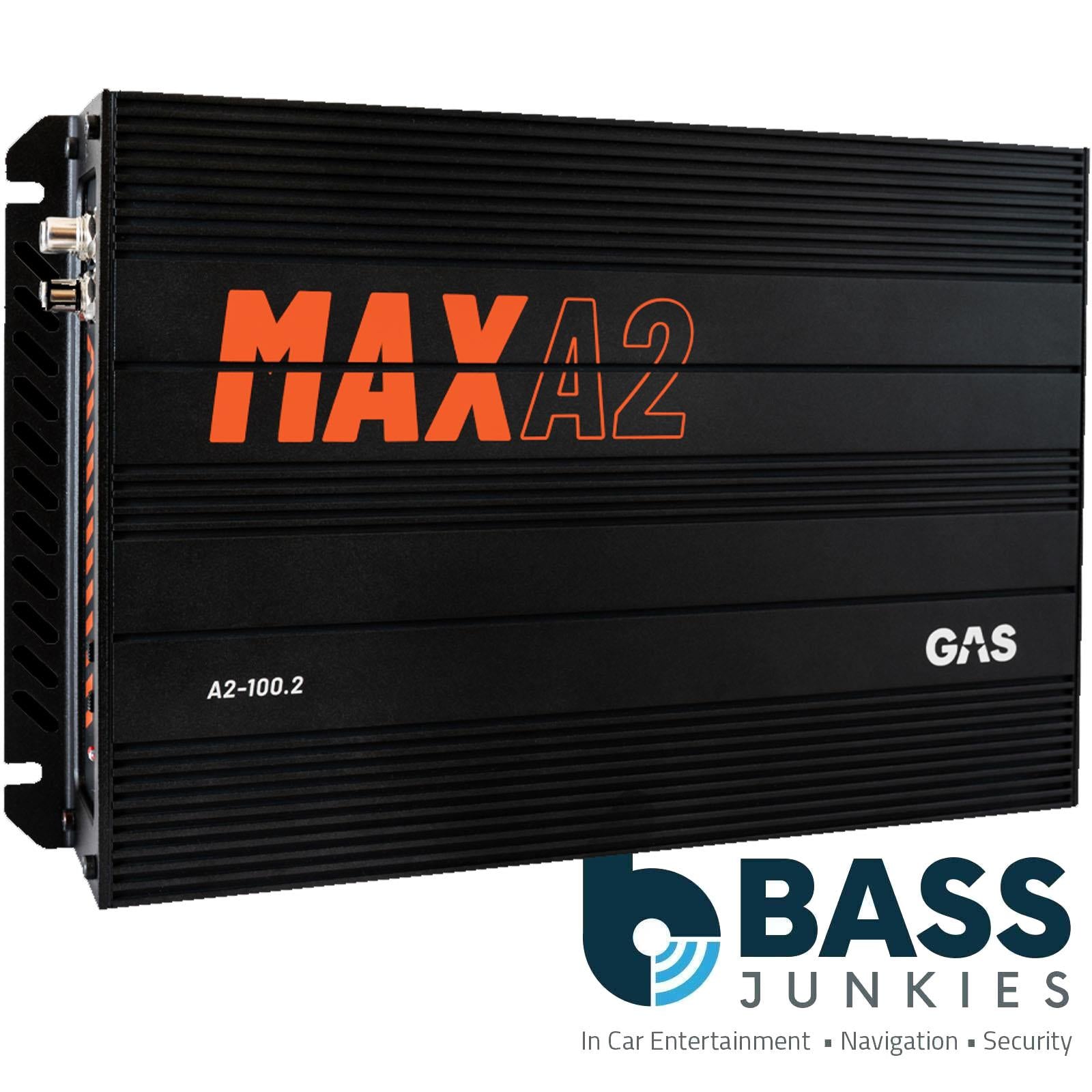 GAS MAX A2-100.2 - Max Series 160 Watts Max Bass Mono Car Amp Amplifier