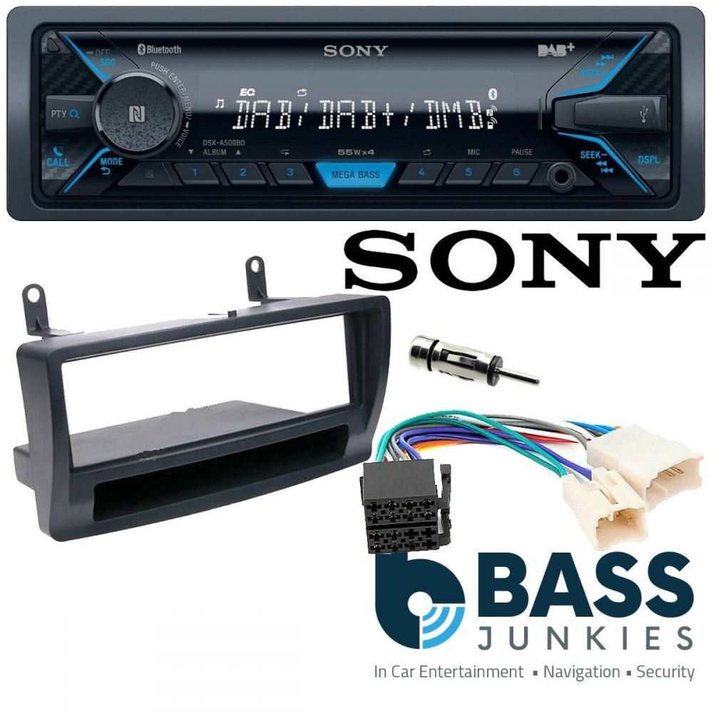 Toyota Corolla 2002-07 Sony Bluetooth DAB AUX Car Stereo ISO Wiring Kit