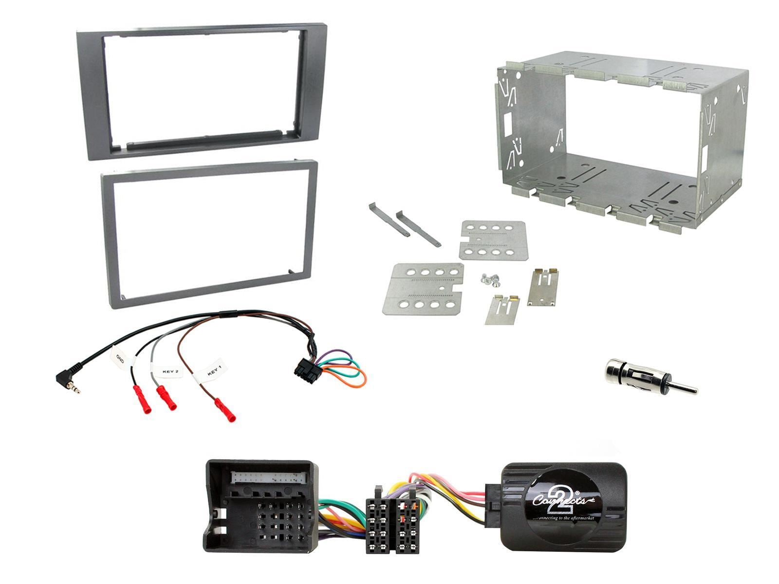 Connects2 CTKFD47 Ford Focus 2004 - 2007 Car Stereo Double Din Fascia Fitting Kit