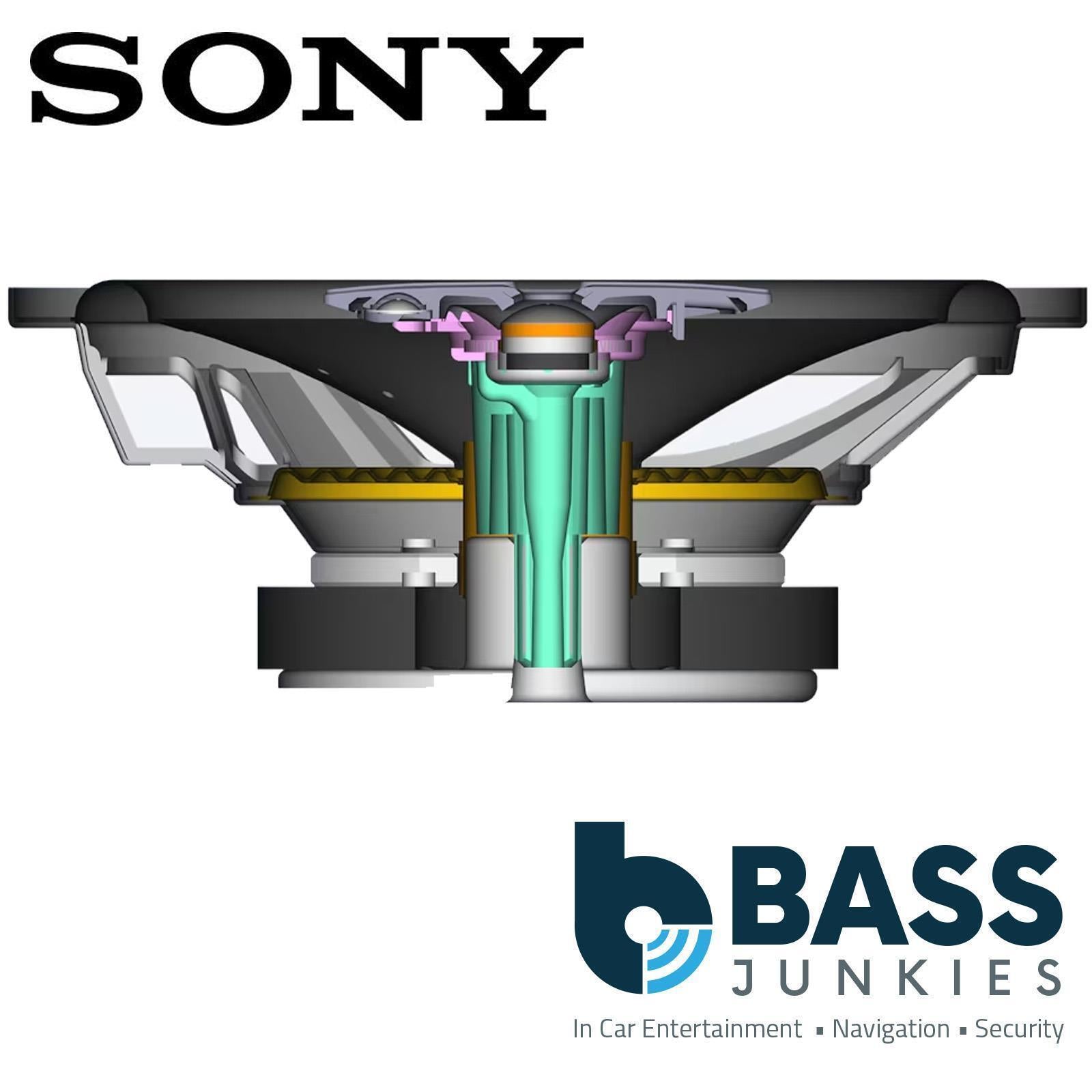 BMW 3 Series E46 1998-06 SONY 13cm 5.25" 460 Watt 3 Way Rear Shelf Car Speakers