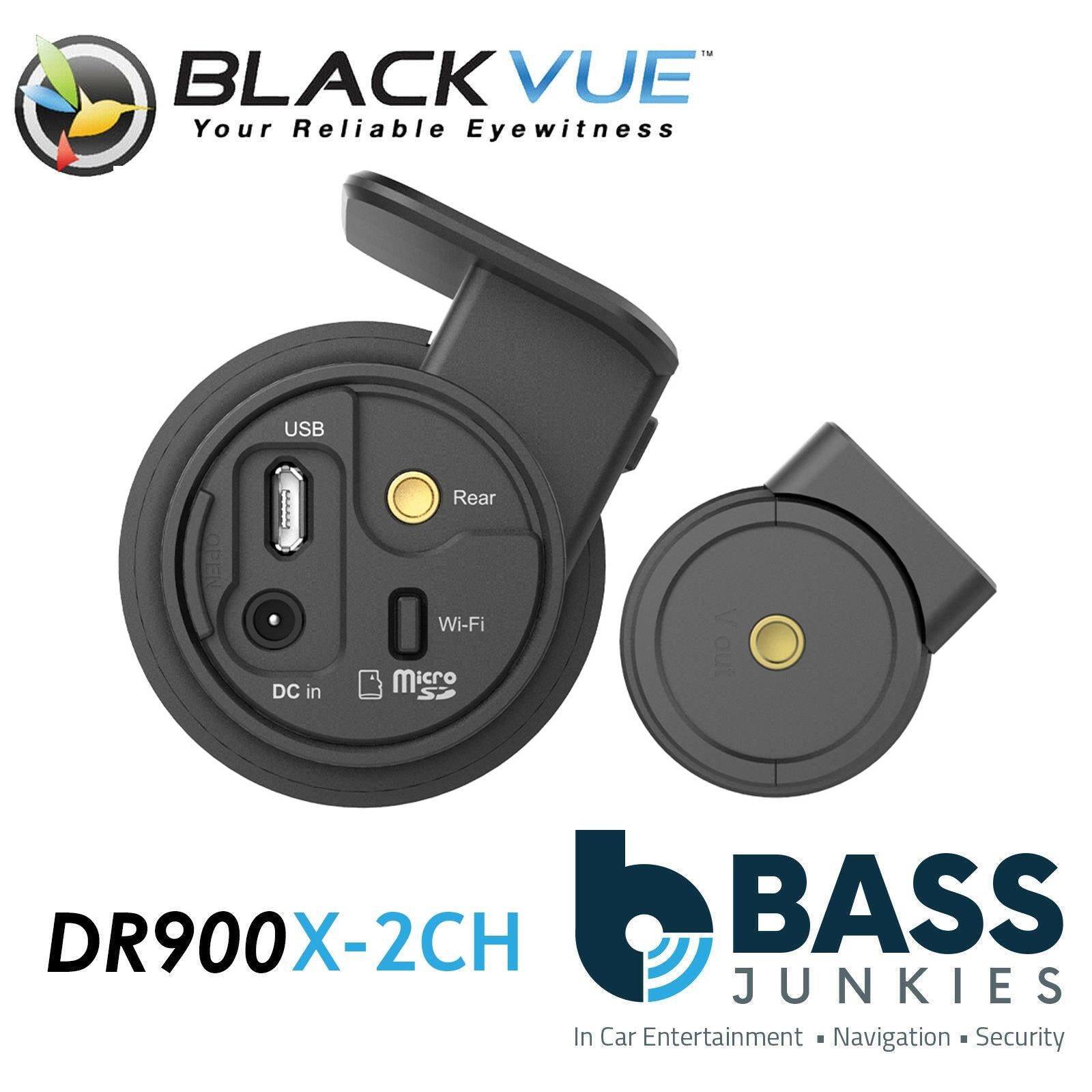 Blackvue DR900X-2CH 32GB 8-MP GPS 4K UHD Ultra Wide Font & Rear Car Dash Camera WIFI Cloud @30fps Rear Camera @60fps Front Camera