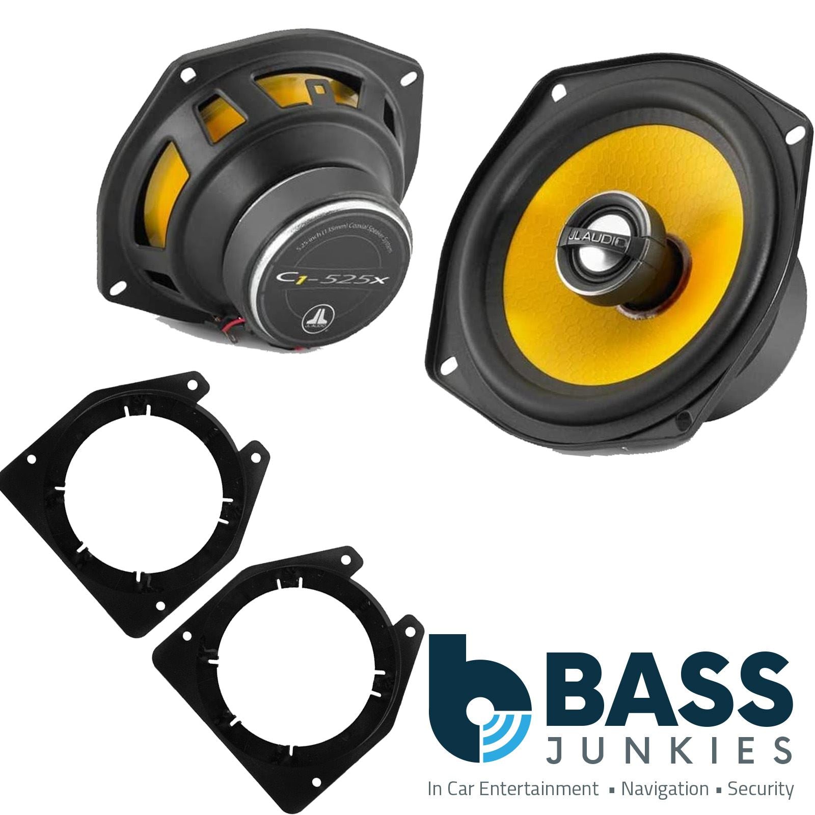 JL Audio C1-525X 2-Way 130mm/13cm/5.25" Coaxial Speakers (Per Pair 450 Watts) Fits GMC VAN 1996-96