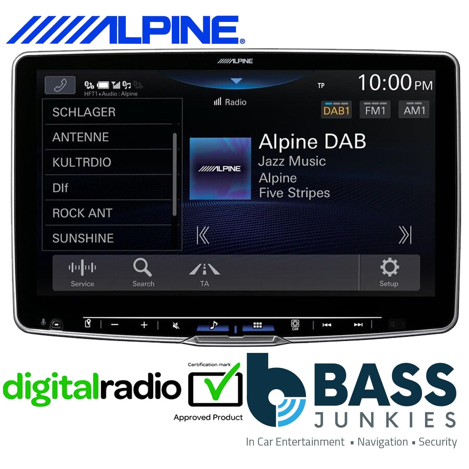 Alpine iLX-F905D 9" DAB+ Bluetooth Wireless CarPlay Android Auto Media Car Stereo Screen
