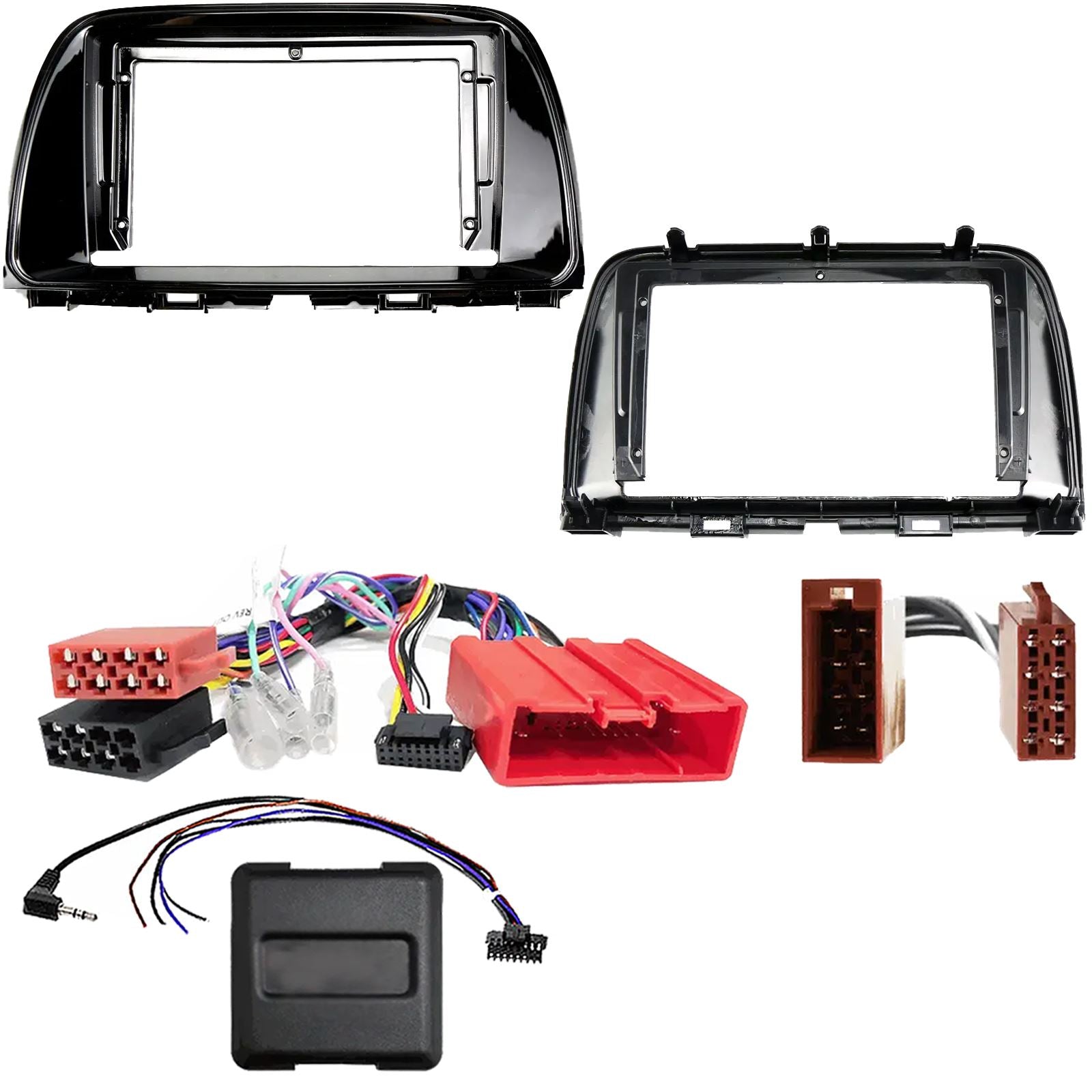 For Mazda CX-5 Black 2015 - 2018 Fascia Panel Interface for 9" Android Car Radio