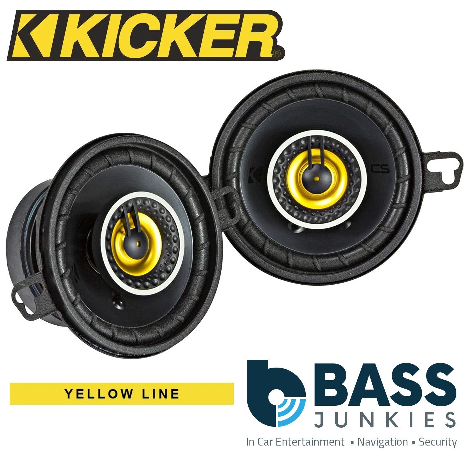 Kicker CSC354 - 3.5" 90 mm 180 Watts 2 Way Car Van Top Dash Coaxial Speakers