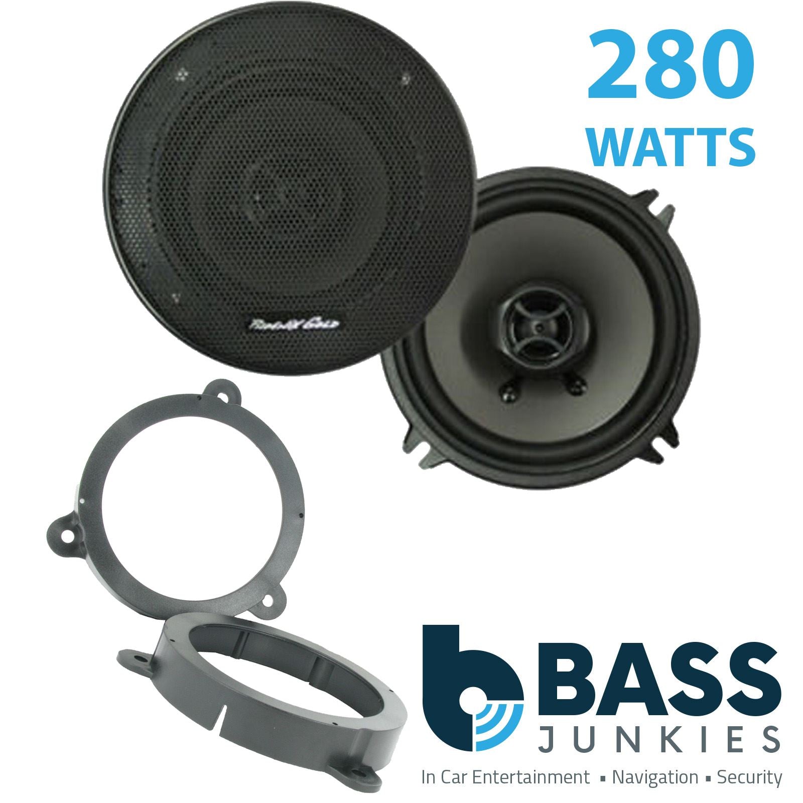 Phoenix Gold Z5CX 2-Way 130mm/13cm/5.25" Coaxial Speakers (Per Pair 280 Watts) Fits Renault Megane 2008-12