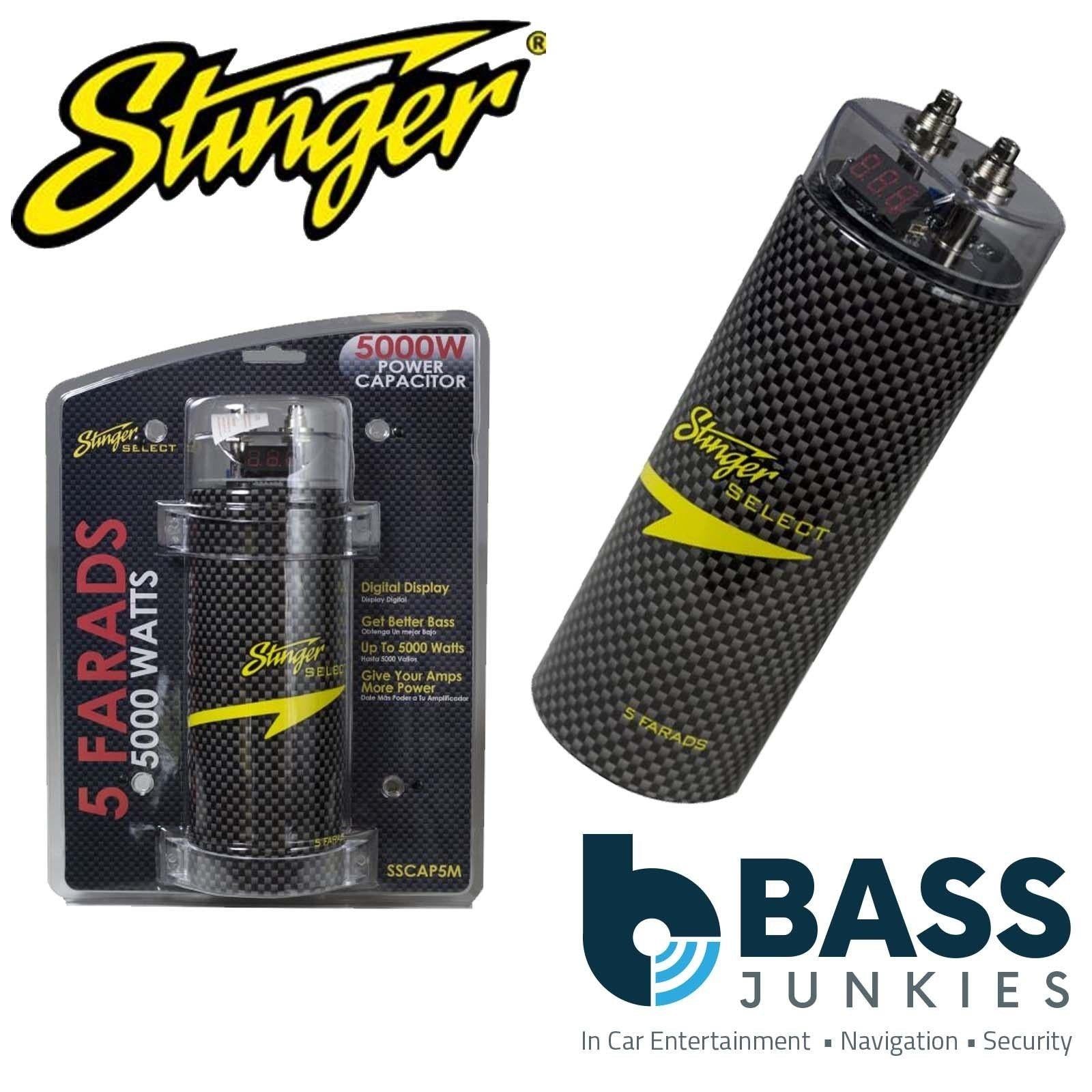 Stinger SSCAP5M 5 Farad 5000 Watts Car Amp Power Cap Capacitor Amp Kit