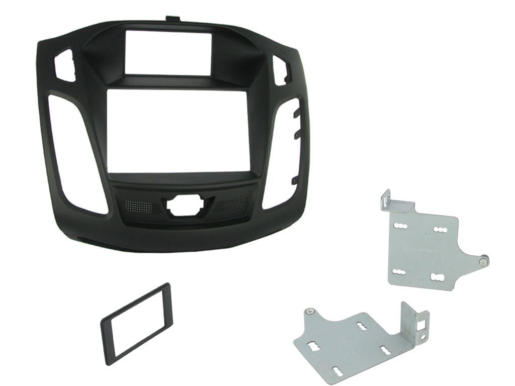 Ford Focus 2011-2015 MK3 Car Stereo D/Din Fascia & Steering Wheel Kit CTKFD31