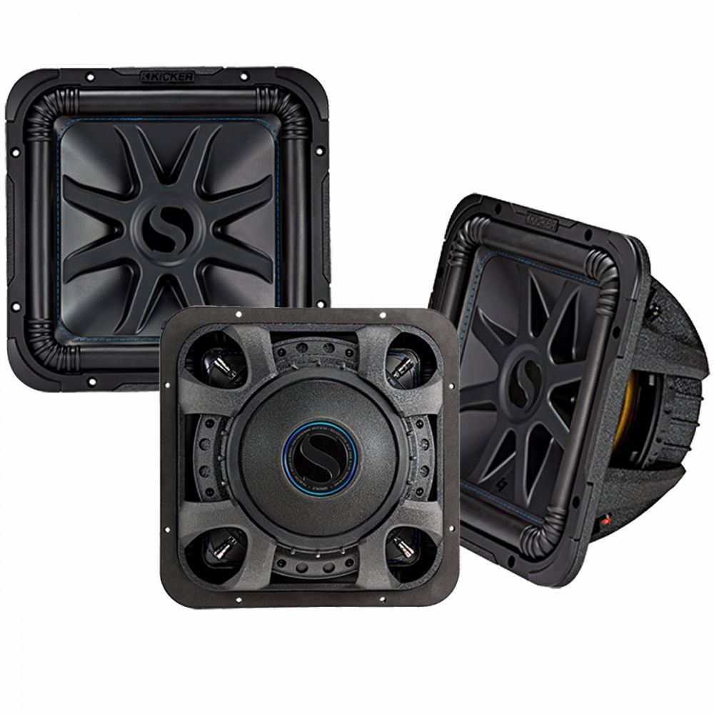 Kicker L7S104 - Solo-Baric L7S 10" 25cm Square 1200 Watts 4 Ohm Dual Voice Coil DVC Car Subwoofer