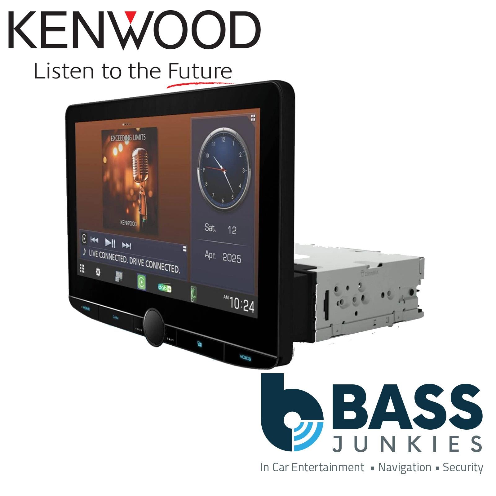 Kenwood DMX9724XDS - 10.1 Inch CarPlay Android Hi Res Wifi DAB Bluetooth Stereo