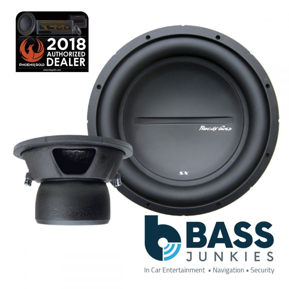 Phoenix Gold SX112D4 - SX Series 12" Inch 800 Watts 4 Ohm Dual Voice Coil Car Sub Subwoofer