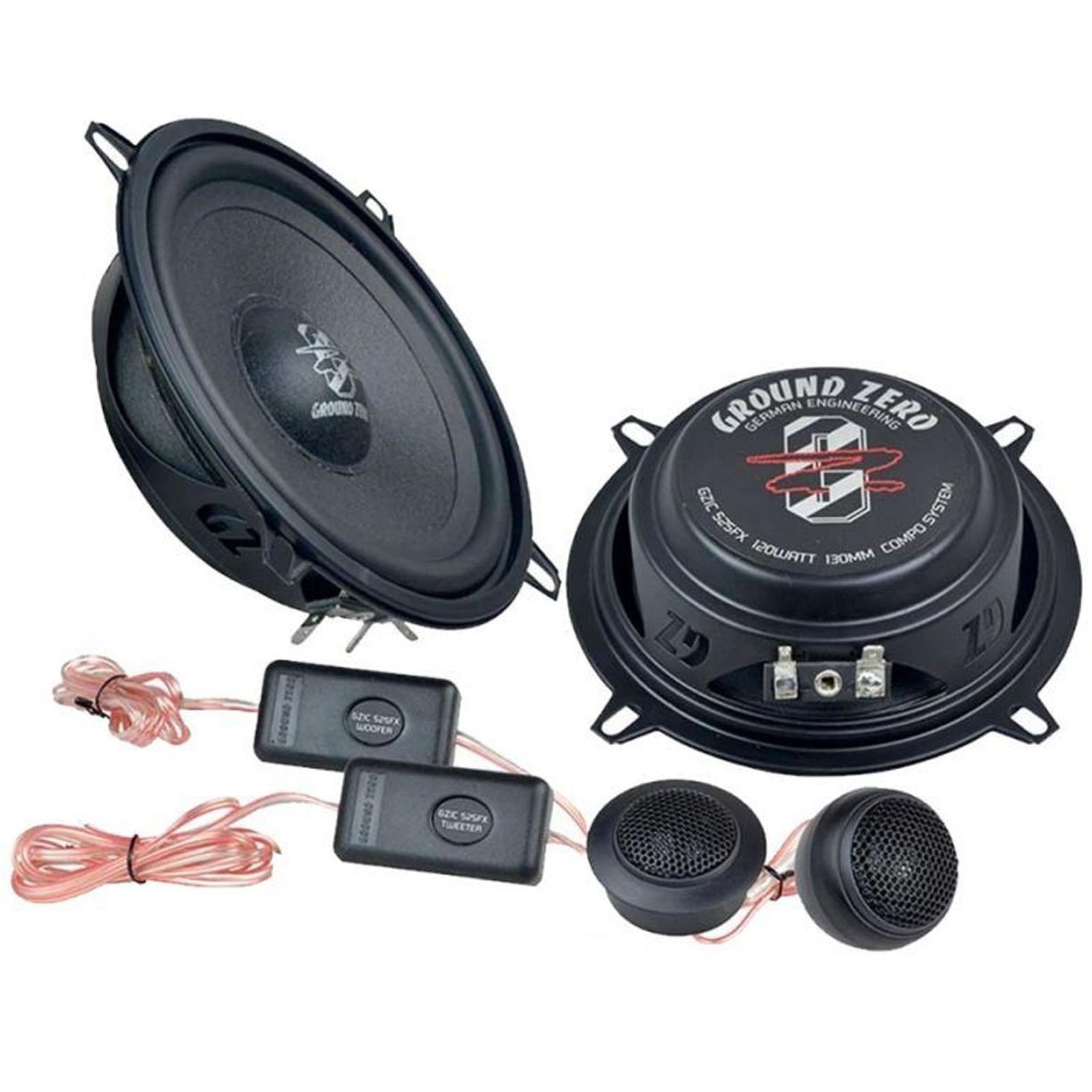 Ground Zero GZIC 525FX - 5.25" 120 Watts 2-Way Component Car Speakers