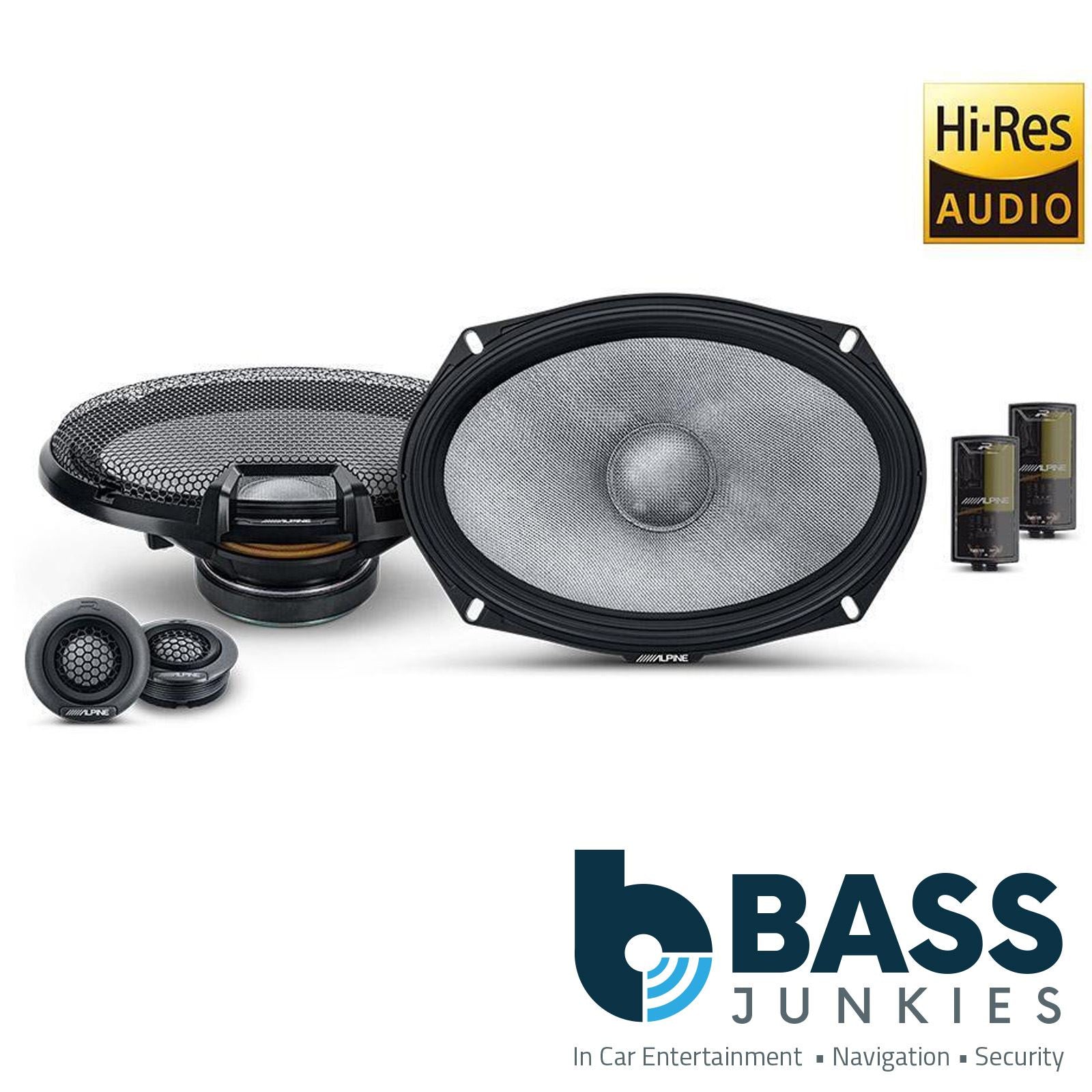 Next-Generation 6x9� (16 x 24cm) COMPONENT 2-WAY R-SERIES SPEAKERS - Peak Power: 300 Watts - RMS Power: 100 Watts