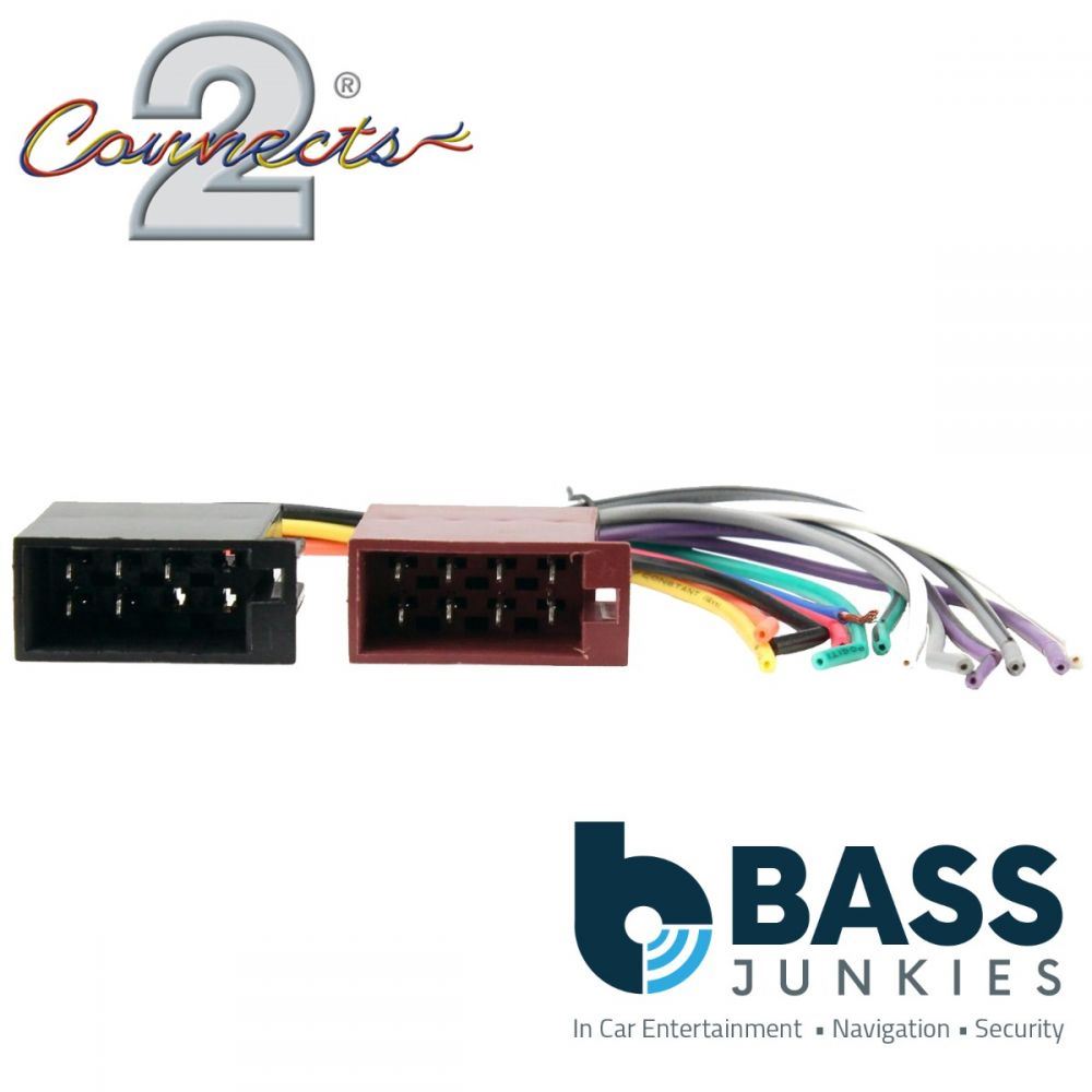 Connects2 CT20UV03 - Universal Female ISO Bare End Car Stereo Radio Harness Adaptor Wire Cable Lead