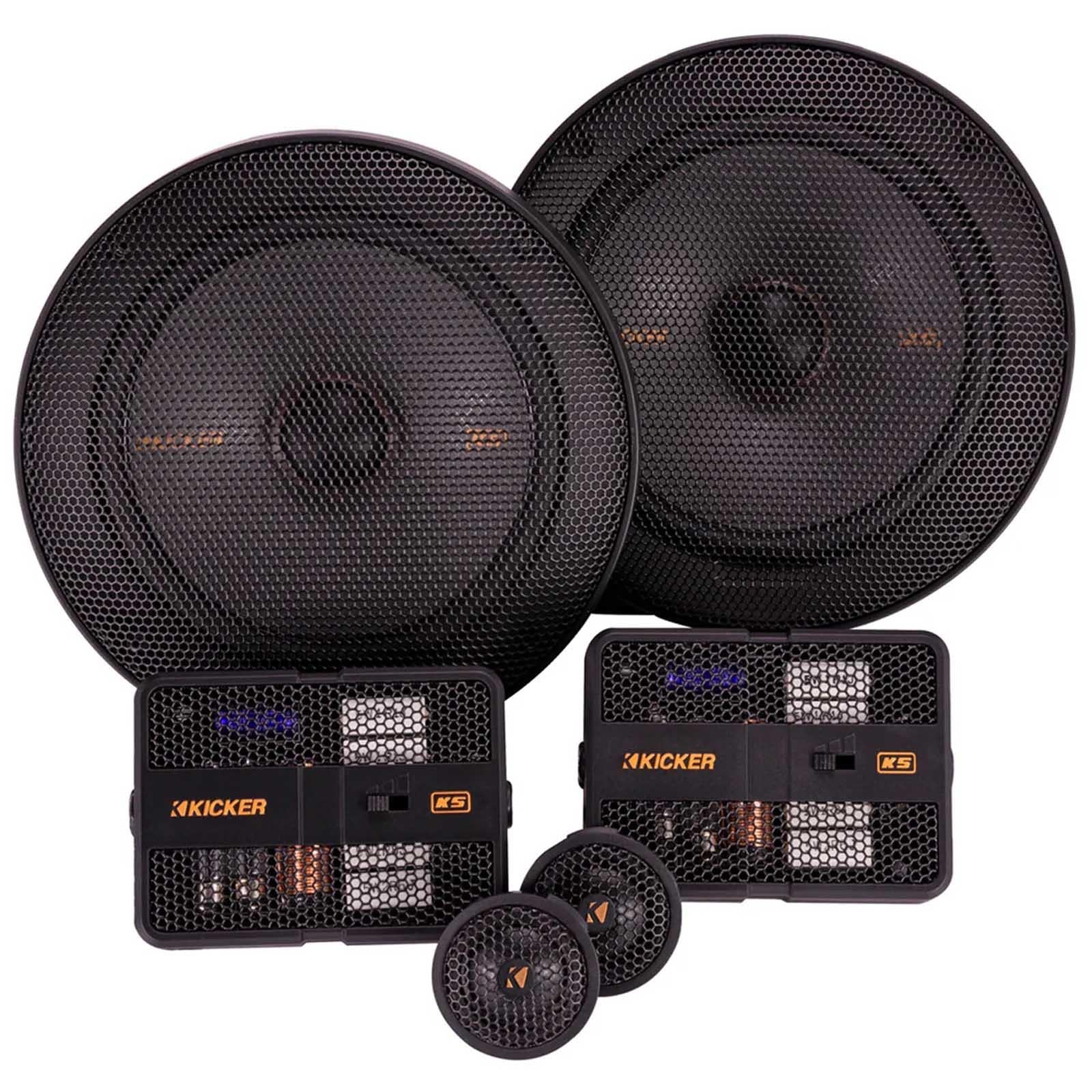 Kicker 51KSS6504 - 6.5" 250 Watts 2-Way Component Car Speaker Kit