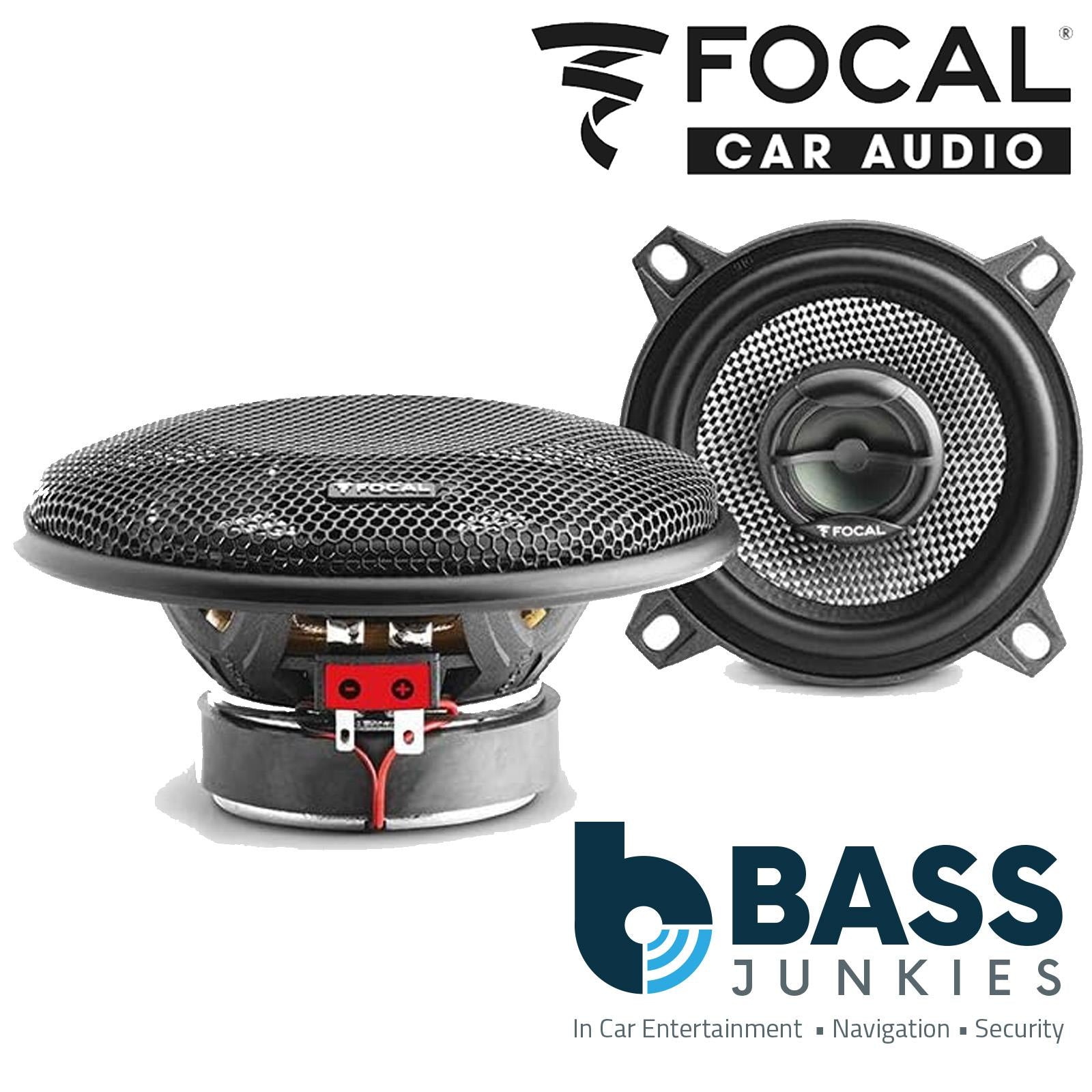 Focal 100AC - ACCESS Series 4" 10cm 80 Watts 2 Way Coaxial Door Shelf Car Speakers Pair