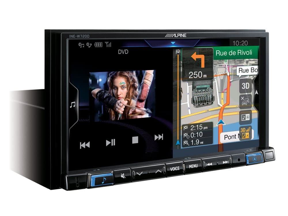 Alpine INE-W720D 7" Touch Screen Mechless Media Stereo with DAB+|USB|iGo Primo Navigation|Bluetooth|USB|HDMI|iPhone Apple CarPlay|Android Auto|GPS|Voice Control|Data-Bus Connectivity|1 Din Chassis