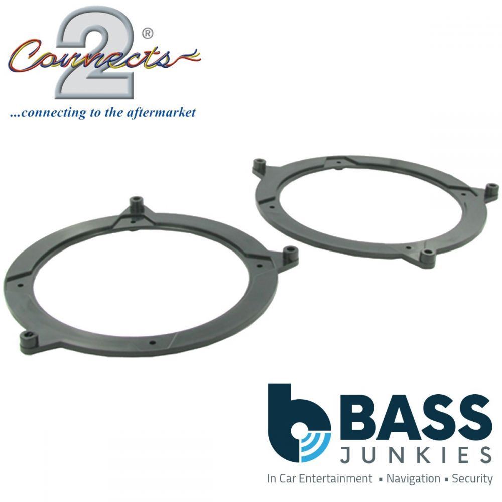 Connects2 CT25BM02 - BMW 3-Series E46 130mm 13cm 5.25" Front Door or Rear Shelf Car Speaker Adapter Brackets