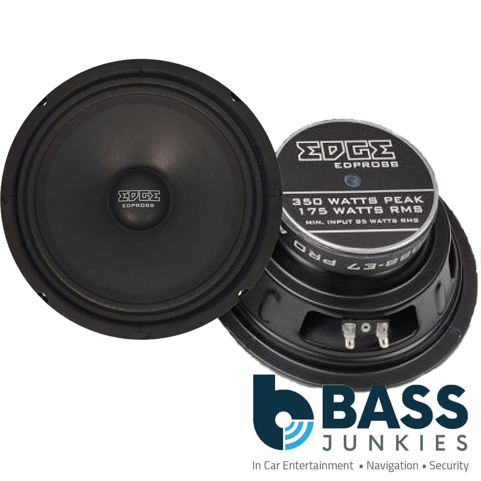 Edge EDPRO8B-E7 - 8" 700 Watts Mid-Range Car Speakers (Pair)