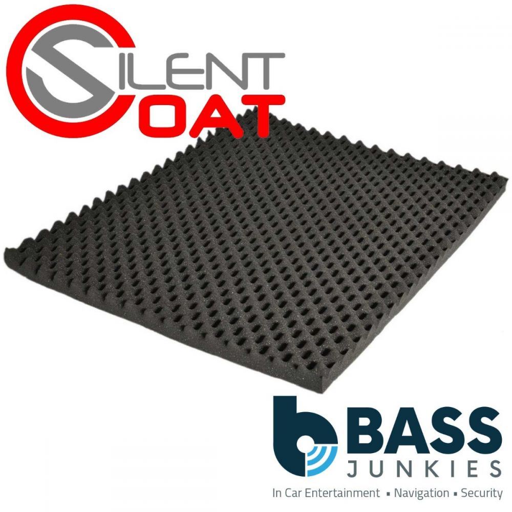 Silent Coat Sound Acoustic Absorber 4 Sheets x 15mm Pack Sound Deadening Mat