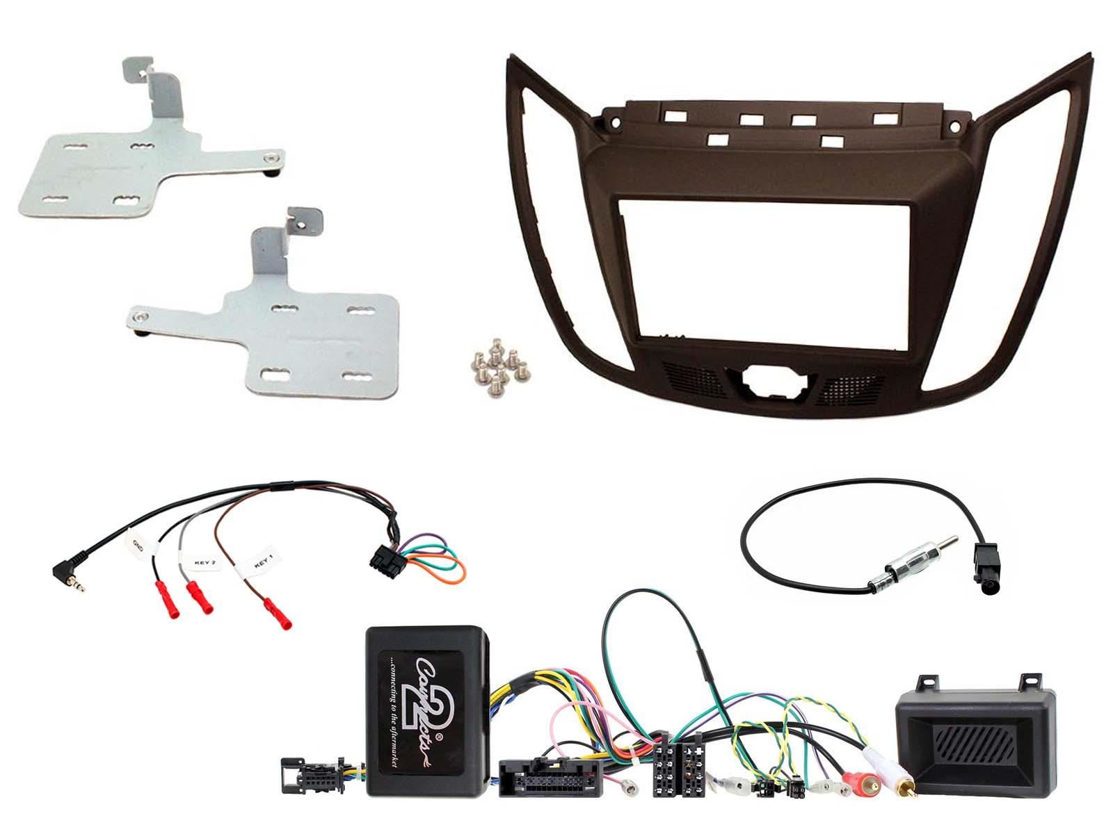 Connects2 CTKFD35 Ford C-Max 2010 On Car Stereo D/Din Fascia & Steering Wheel Interface