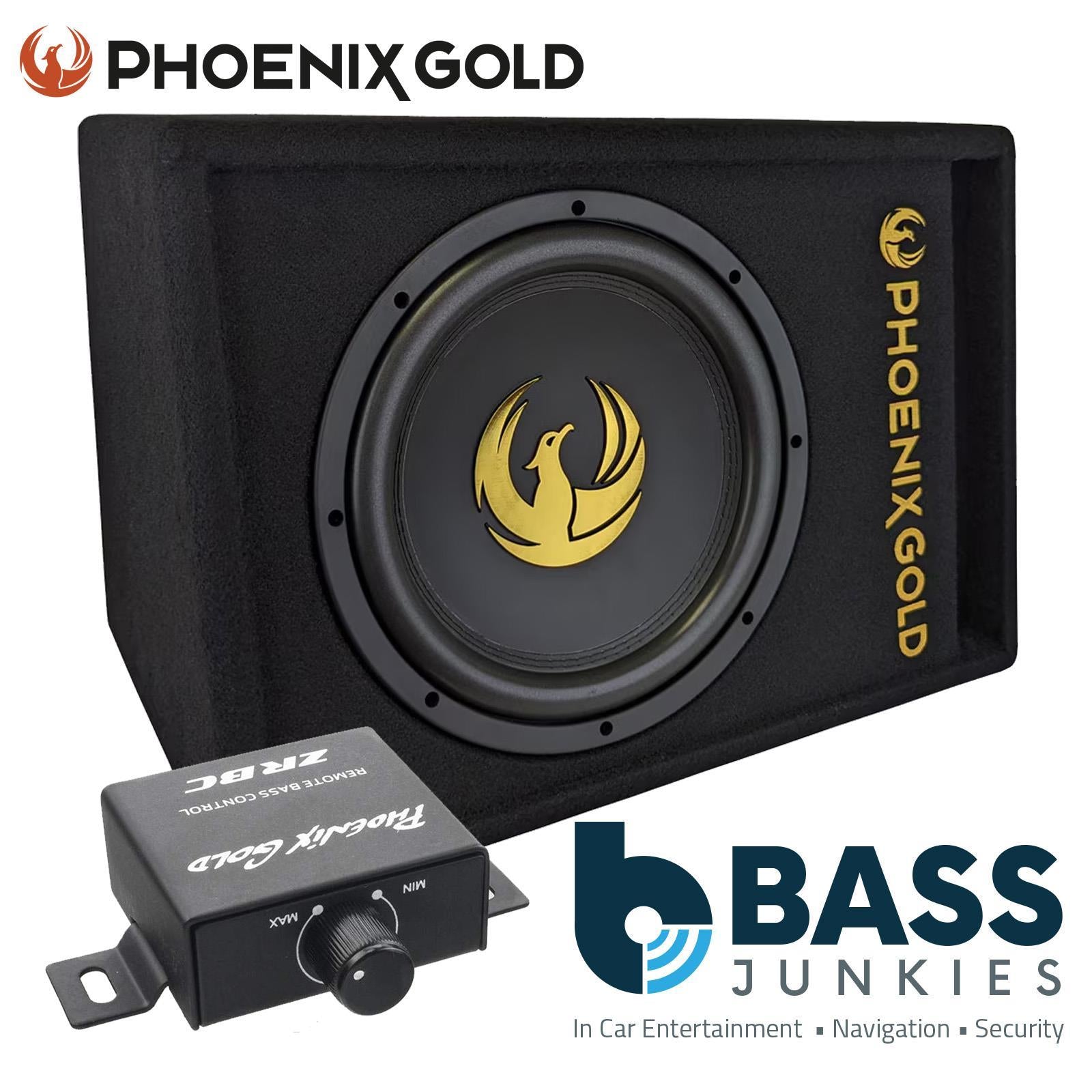 Phoenix Gold Z12AB 12" 1000 Watts Amplified Active Car Subwoofer Amp Bass Box
