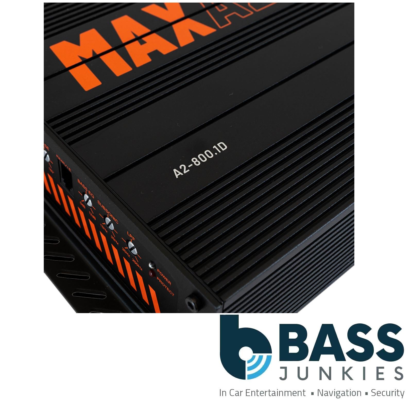 GAS MAX A2-800.1DL - Max Series 800 Watts Max Bass Mono Car Amp Amplifier