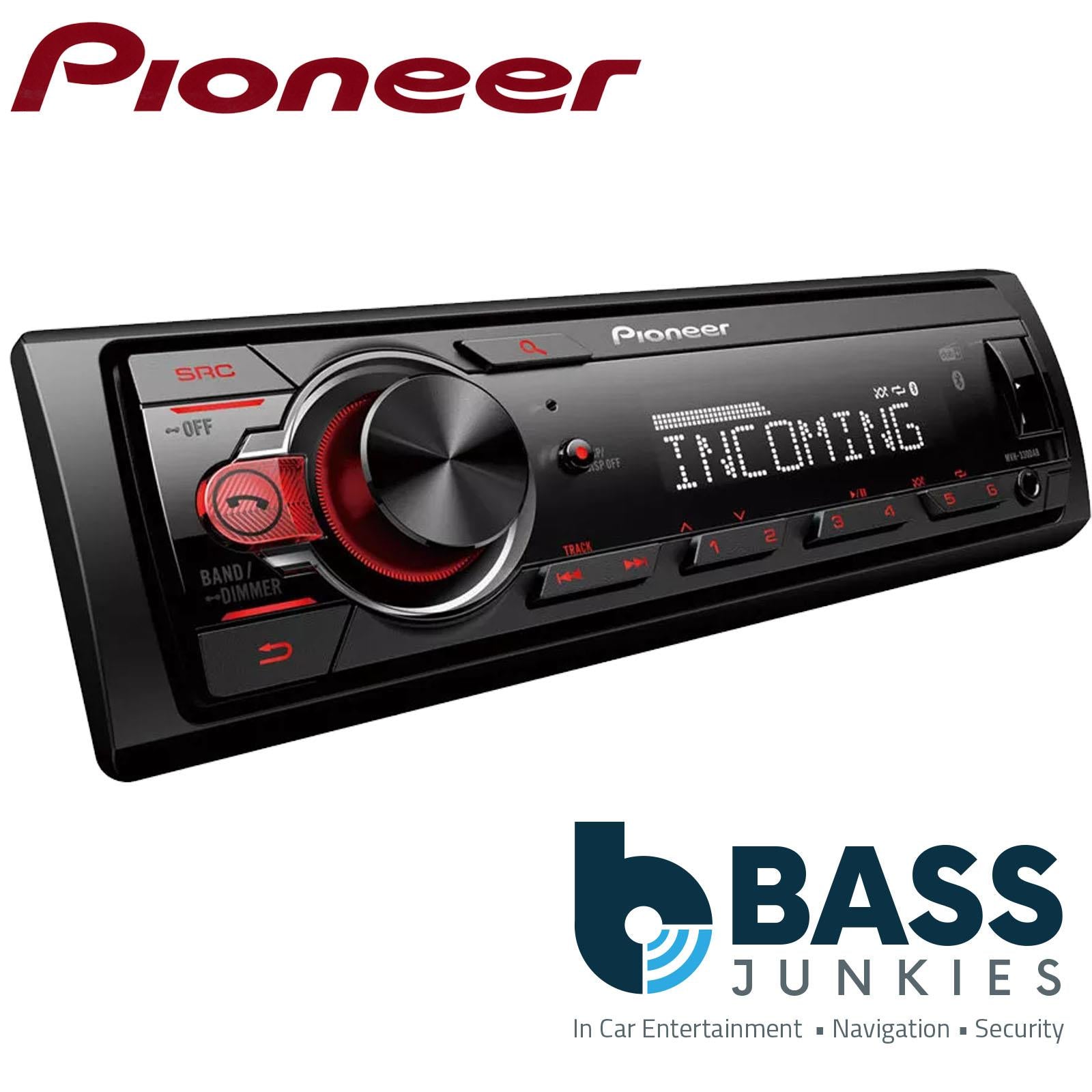Pioneer MVH-330DAB MP3 Mechless USB Android DAB/DAB+ Red illumination Car Stereo