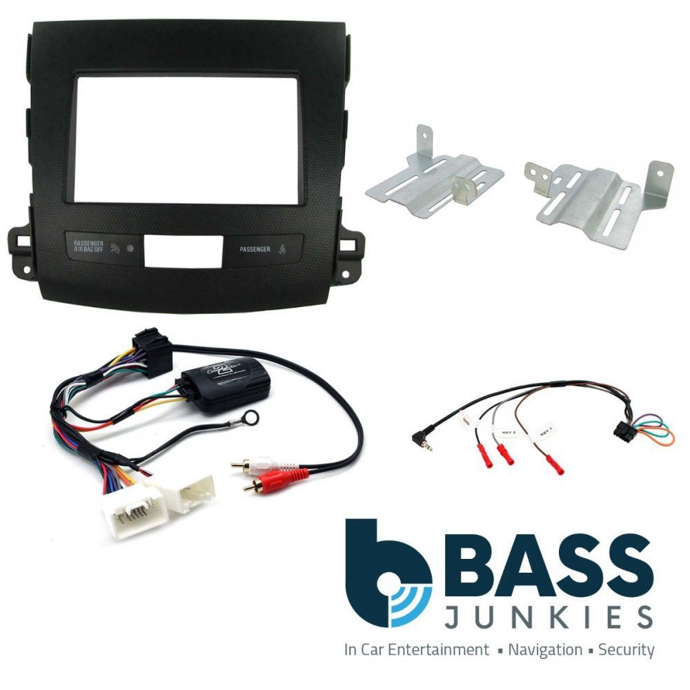 Connects2 CTKMT03 - Mitsubishi Outlander 2007-2010 Car Double Din Fascia Fitting Kit