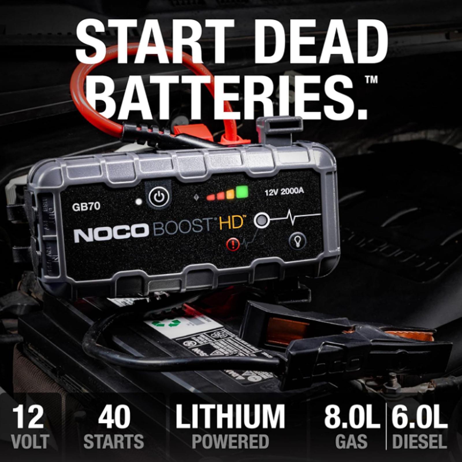 NOCO GB70 - 2000A 12V Boost HD UltraSafe Jump Starter
