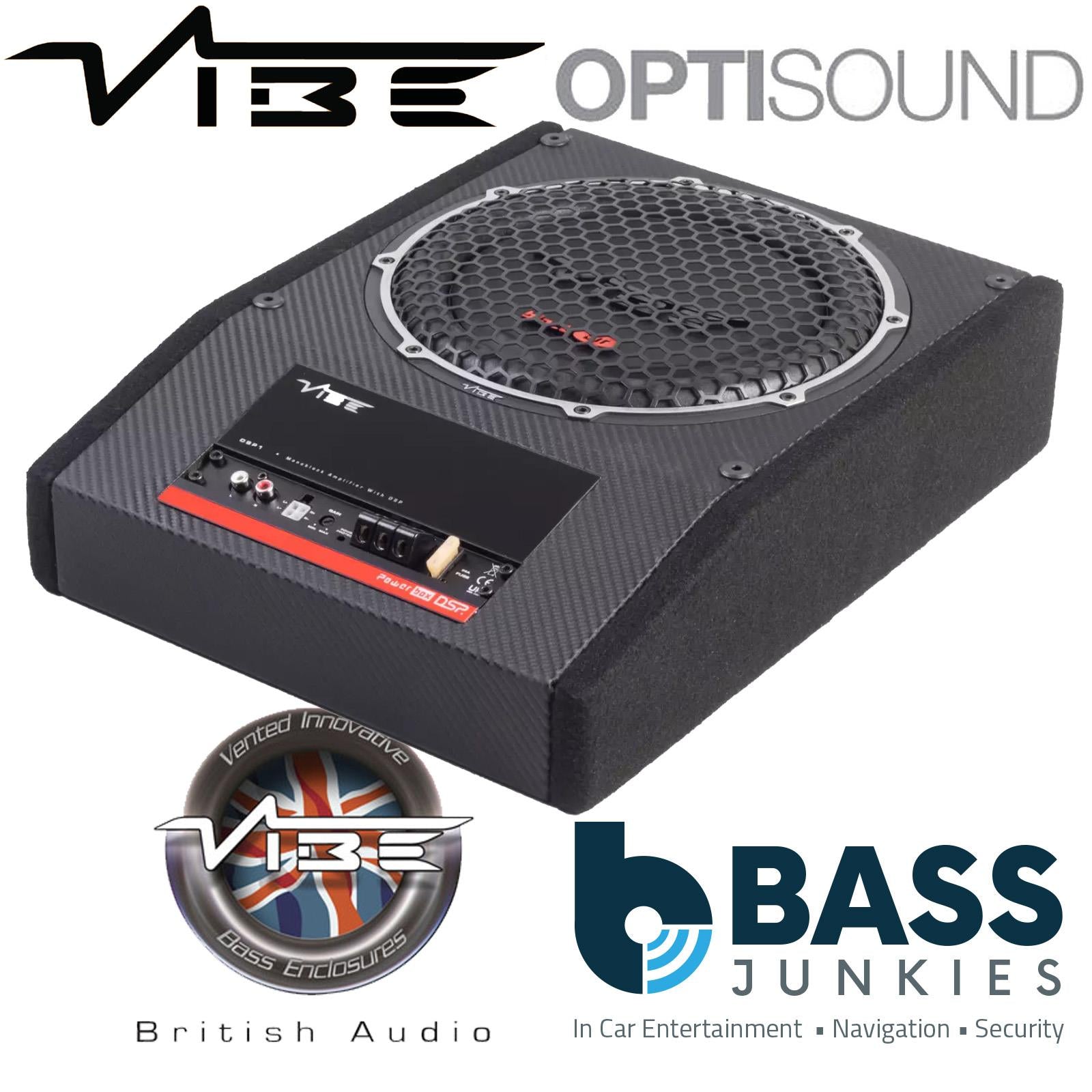 Vibe OPTISOUNDAUTO10A-V4 - 10" 900 Watts Amplified Underseat Car Subwoofer