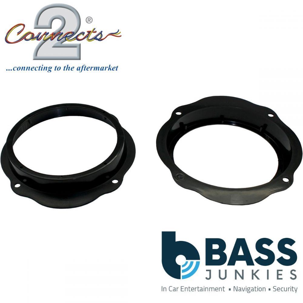 Connects2 CT25FD07 - Ford C-Max Kuga Fiesta Focus 165mm 6.5" Front Door Car Speaker Adapter Brackets