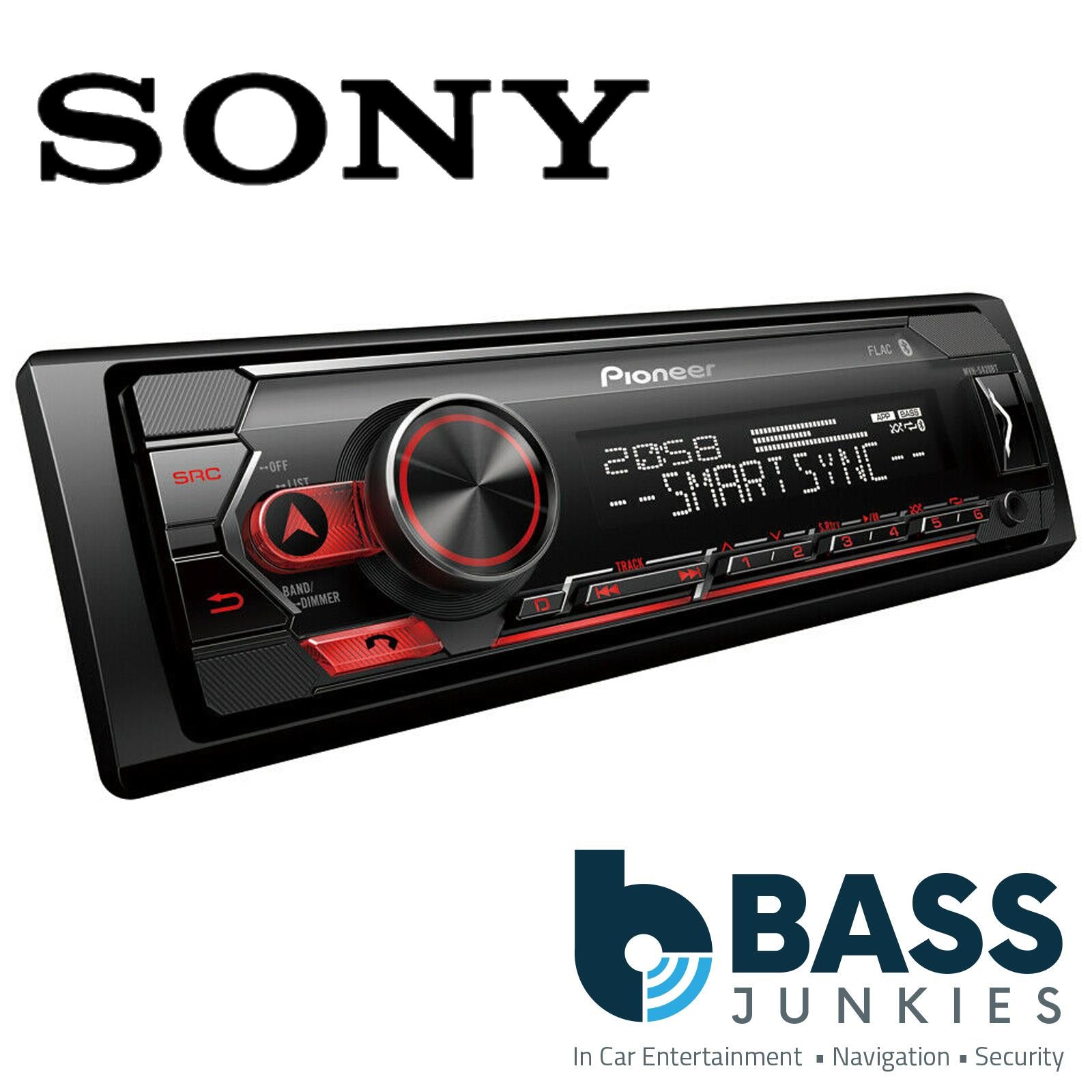 Pioneer MVH-S420BT Car Stereo Bluetooth USB CD Aux For iPhone Android Spotify